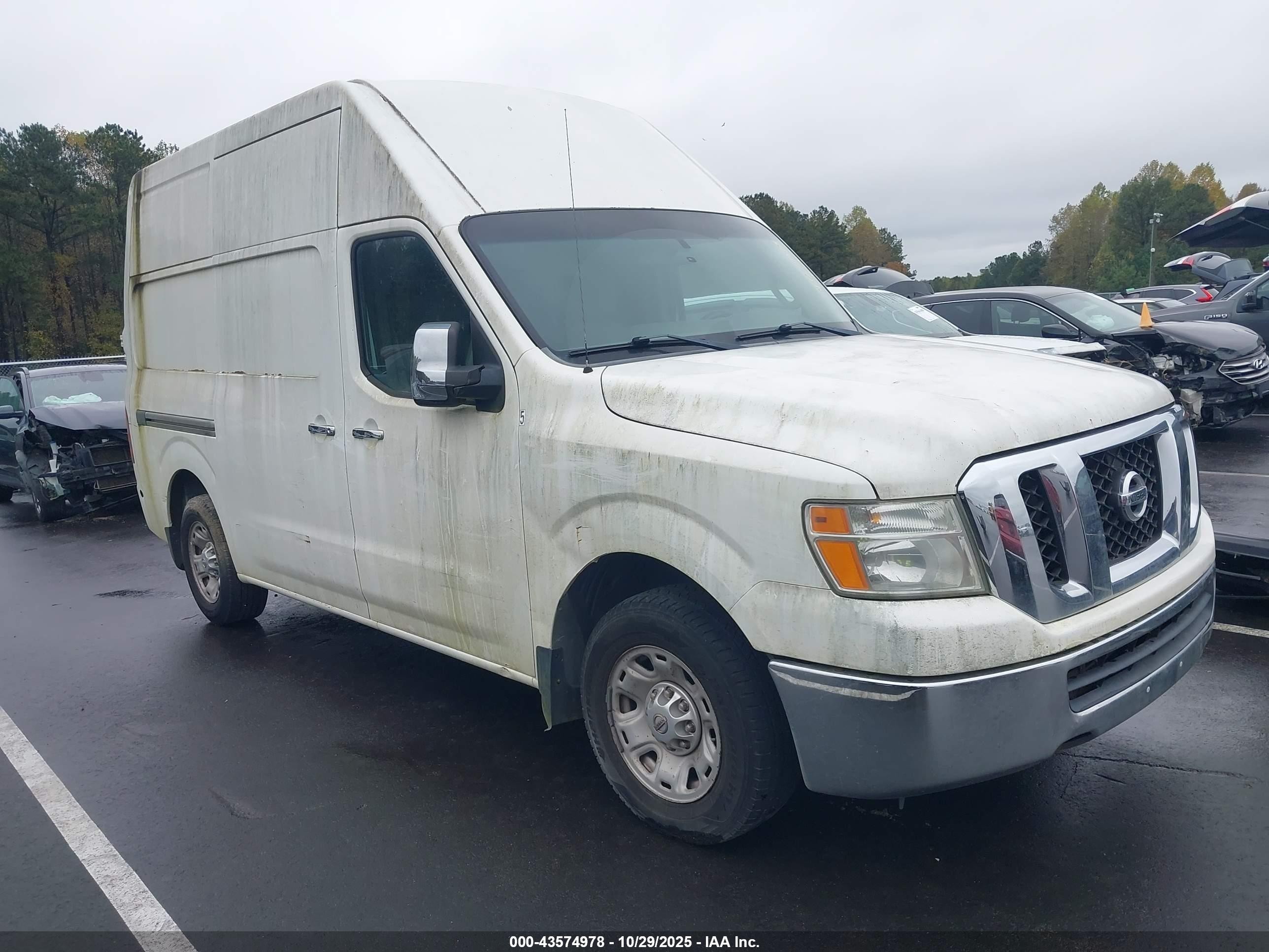 2012 Nissan Nv 2500 Nv2500 Hd Sv V6 Белый vin: 1N6BF0LYXCN108185