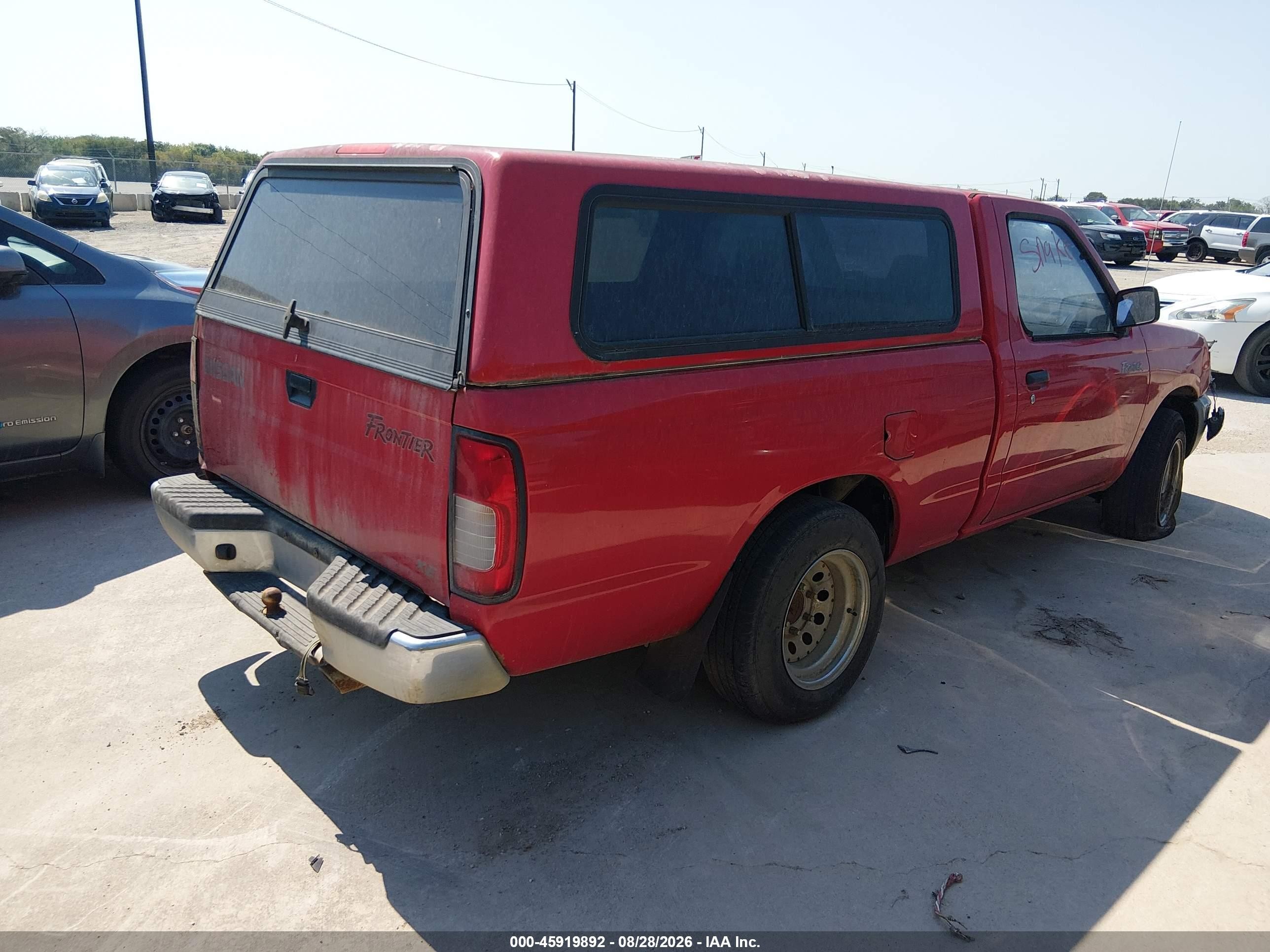 1999 Nissan Frontier Xe Red vin: 1N6DD21S0XC327036