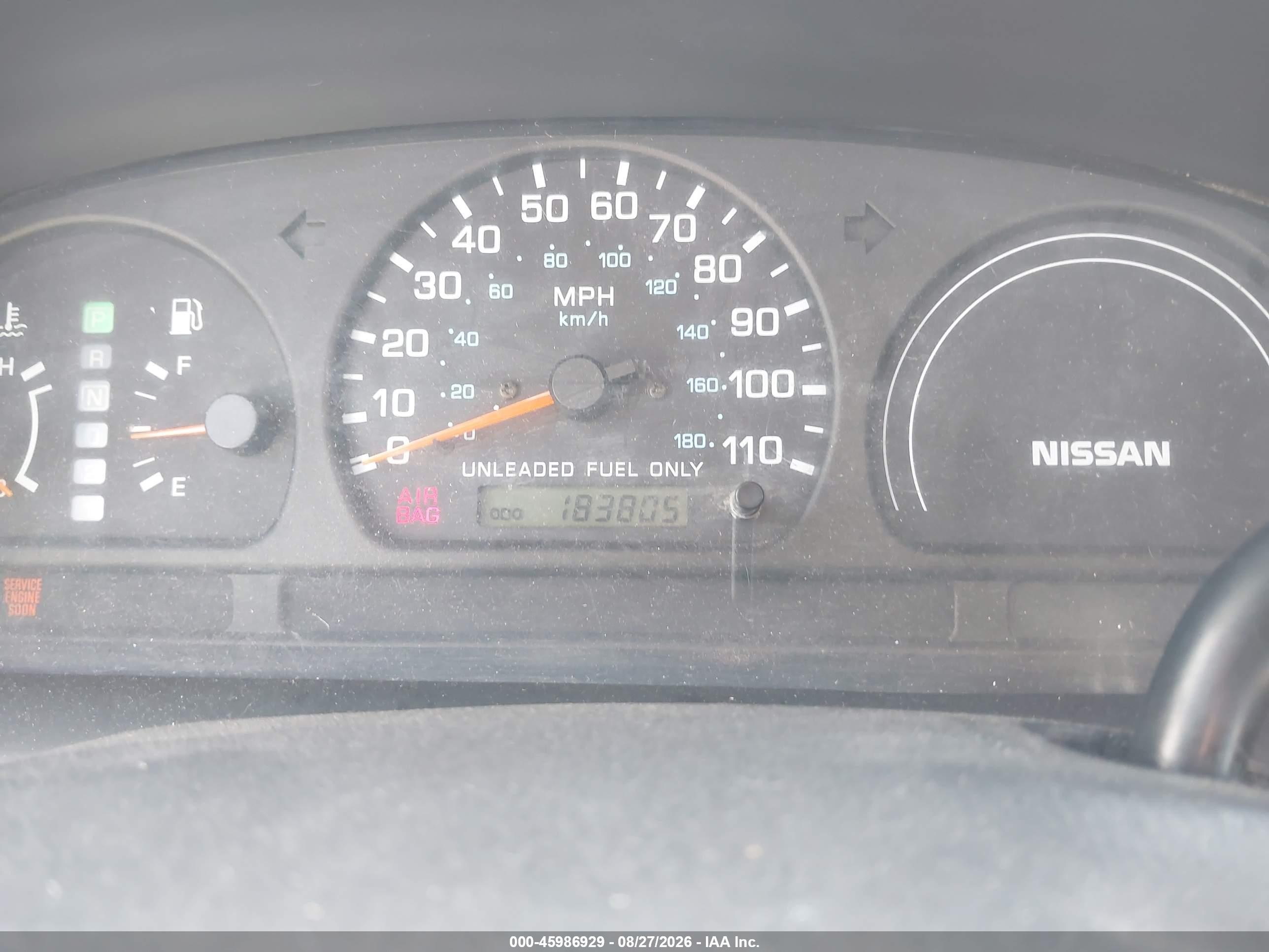 1998 Nissan Frontier Standard/xe Gold vin: 1N6DD21S1WC307702