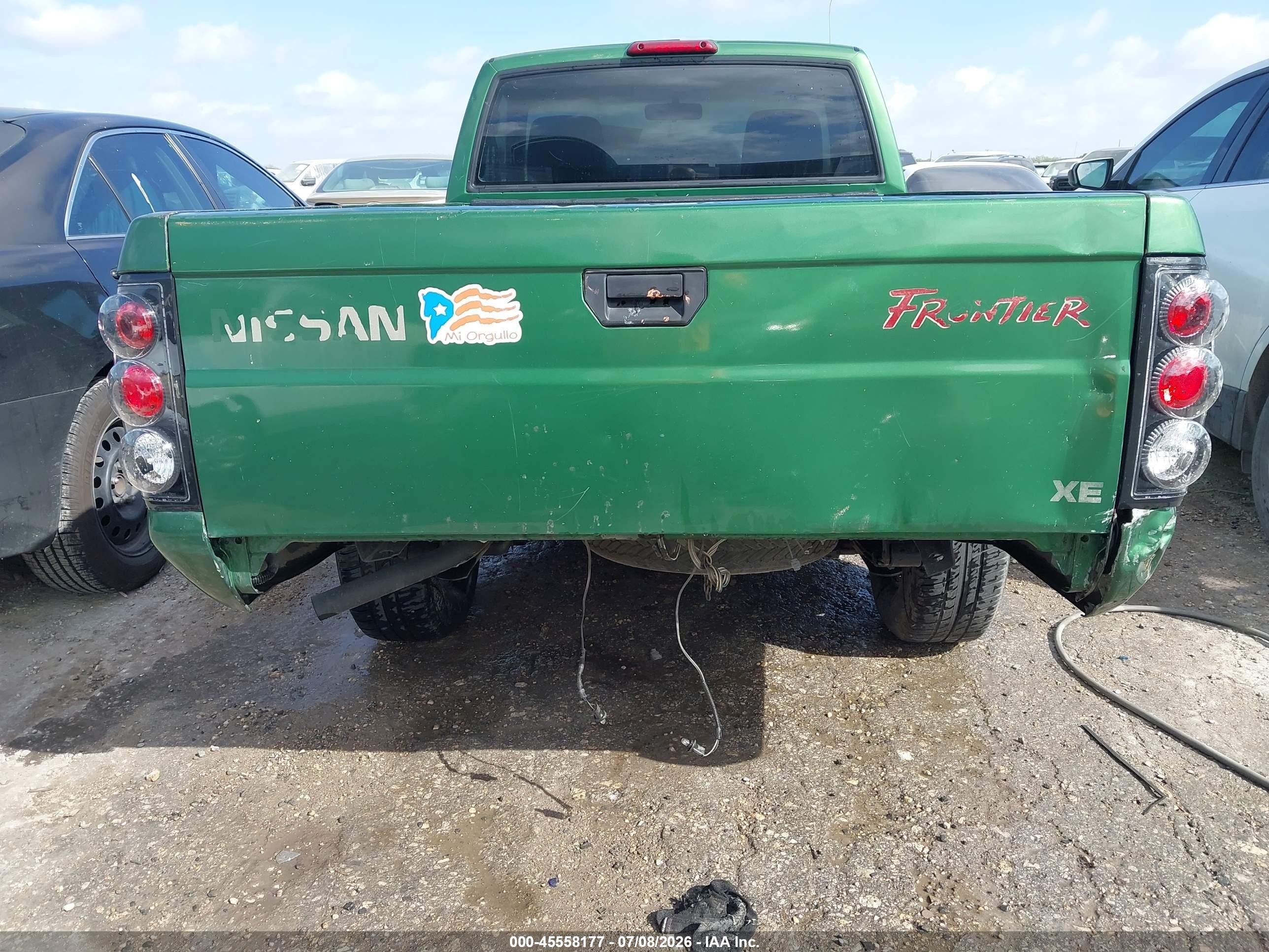 1998 Nissan Frontier Standard/xe Green vin: 1N6DD21S2WC314111