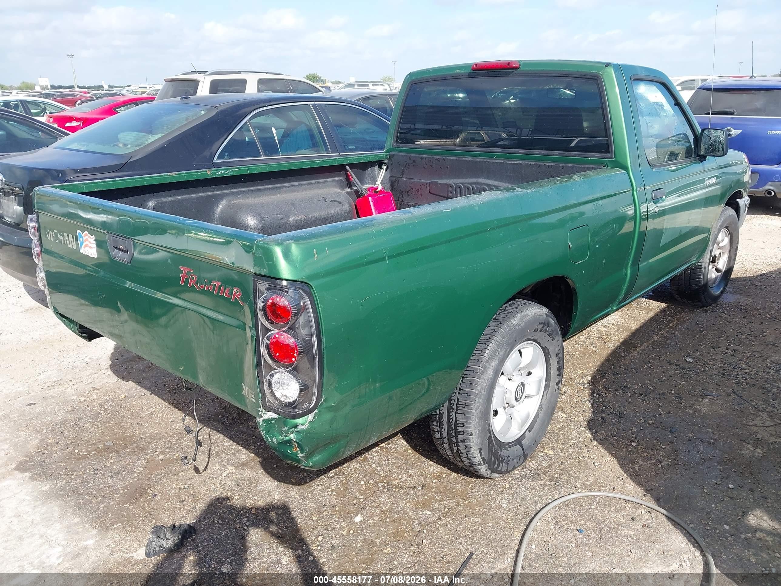 1998 Nissan Frontier Standard/xe Green vin: 1N6DD21S2WC314111