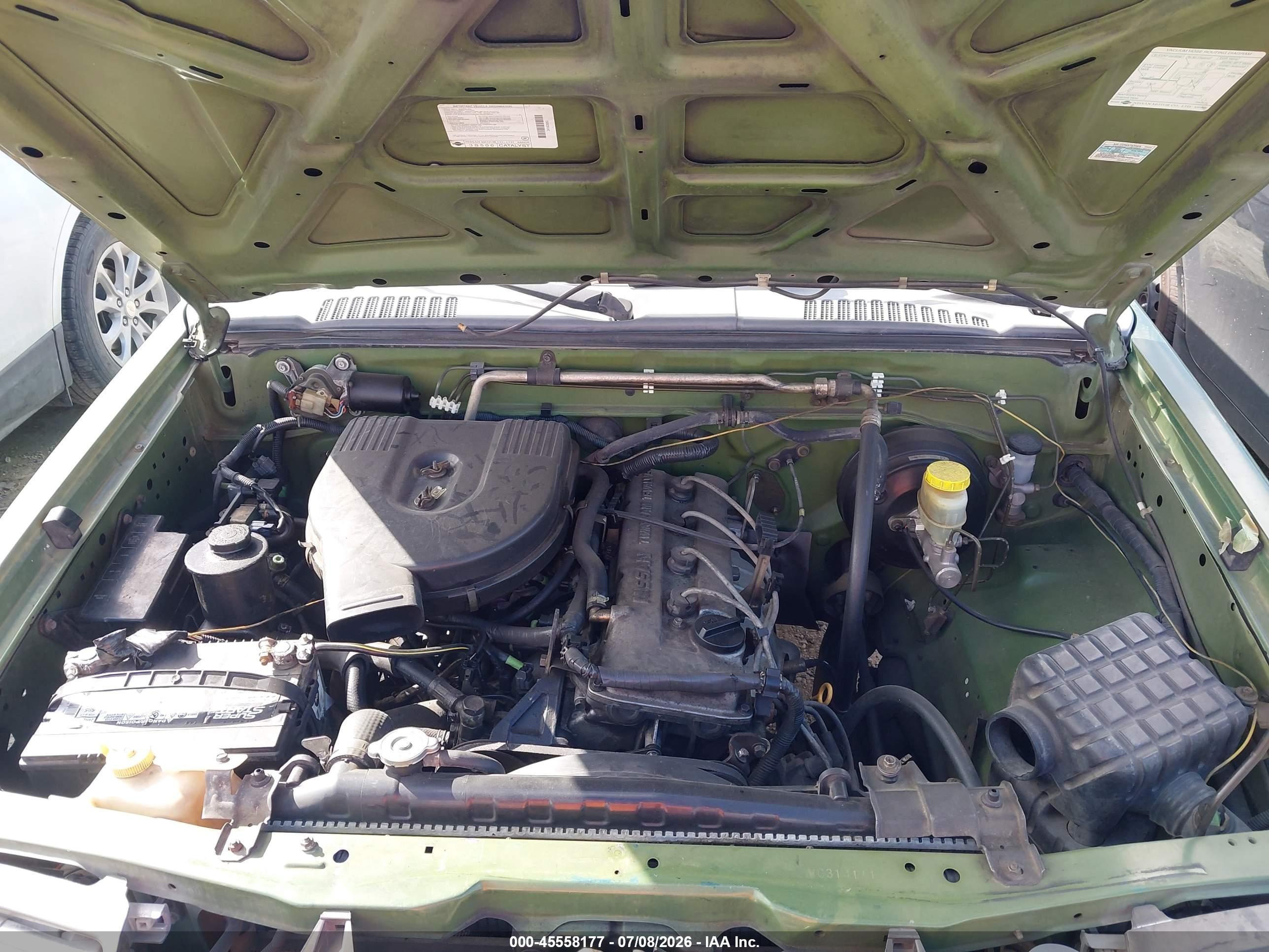 1998 Nissan Frontier Standard/xe Green vin: 1N6DD21S2WC314111