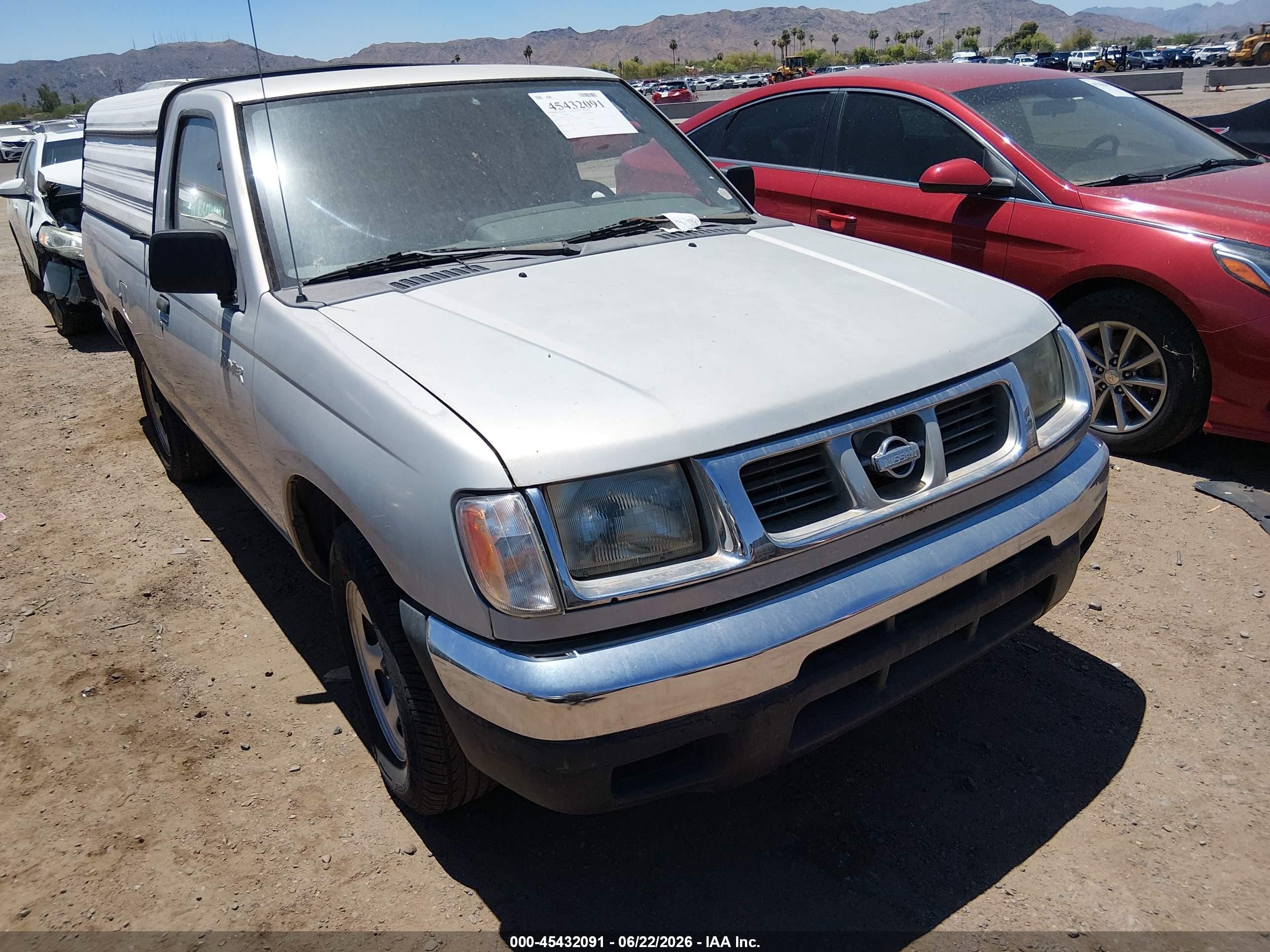 1999 Nissan Frontier Xe Silver vin: 1N6DD21S2XC330570