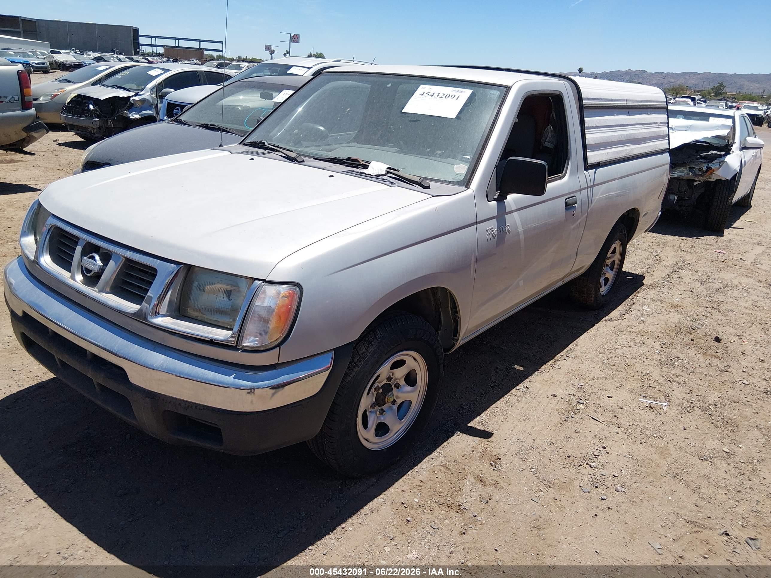 1999 Nissan Frontier Xe Silver vin: 1N6DD21S2XC330570