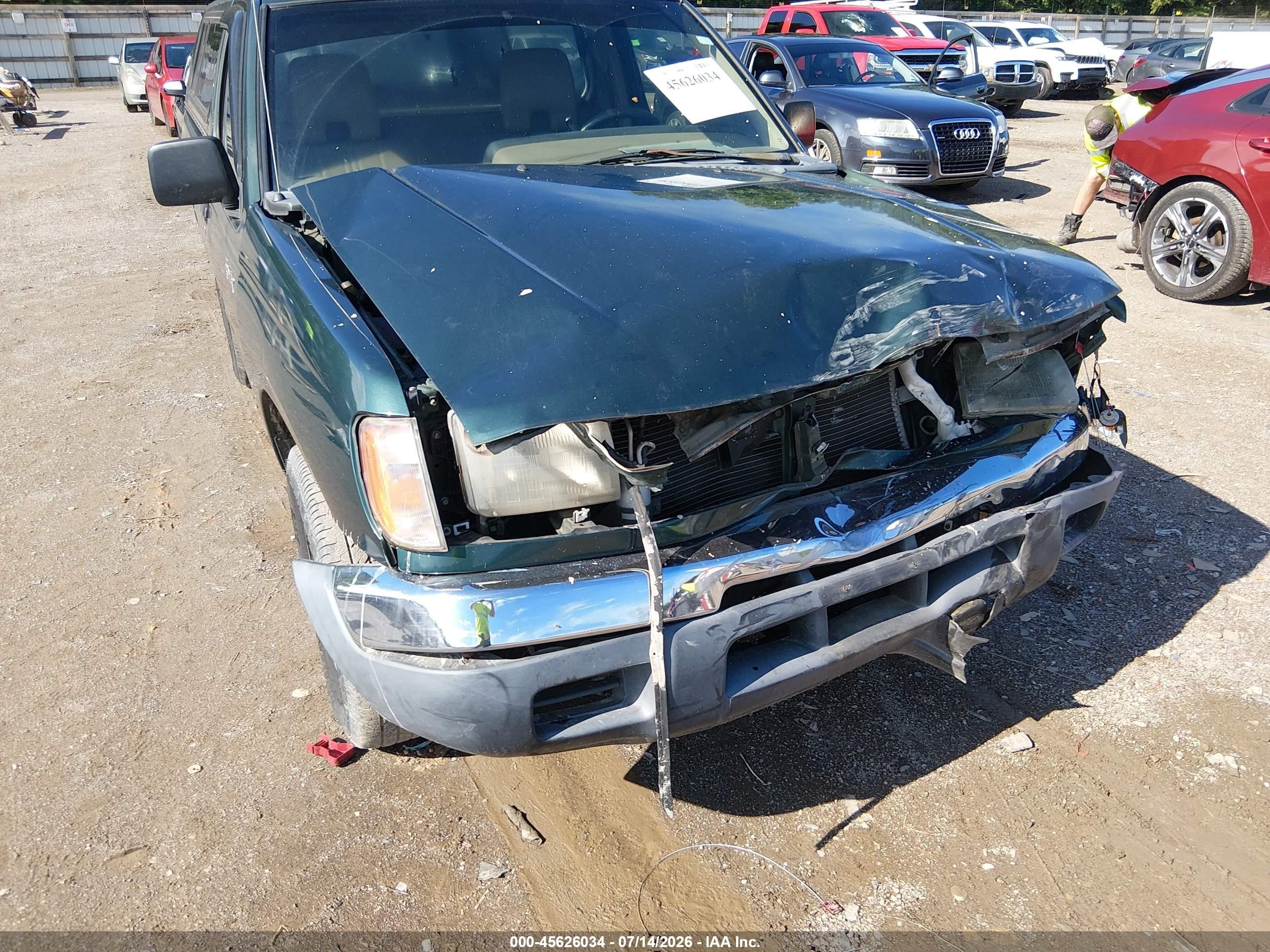 2000 Nissan Frontier Xe Зеленый vin: 1N6DD21S3YC324312
