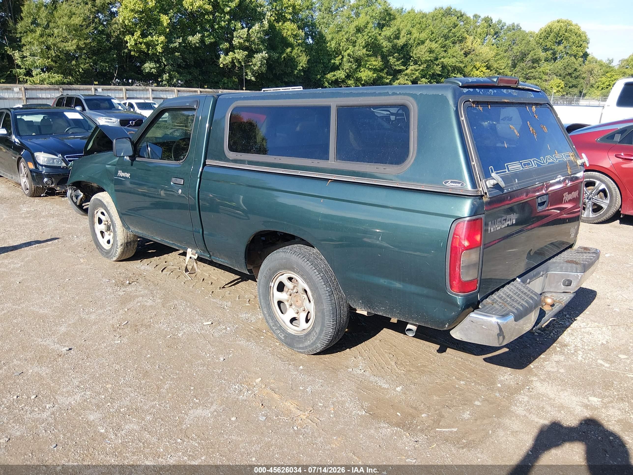 2000 Nissan Frontier Xe Зеленый vin: 1N6DD21S3YC324312