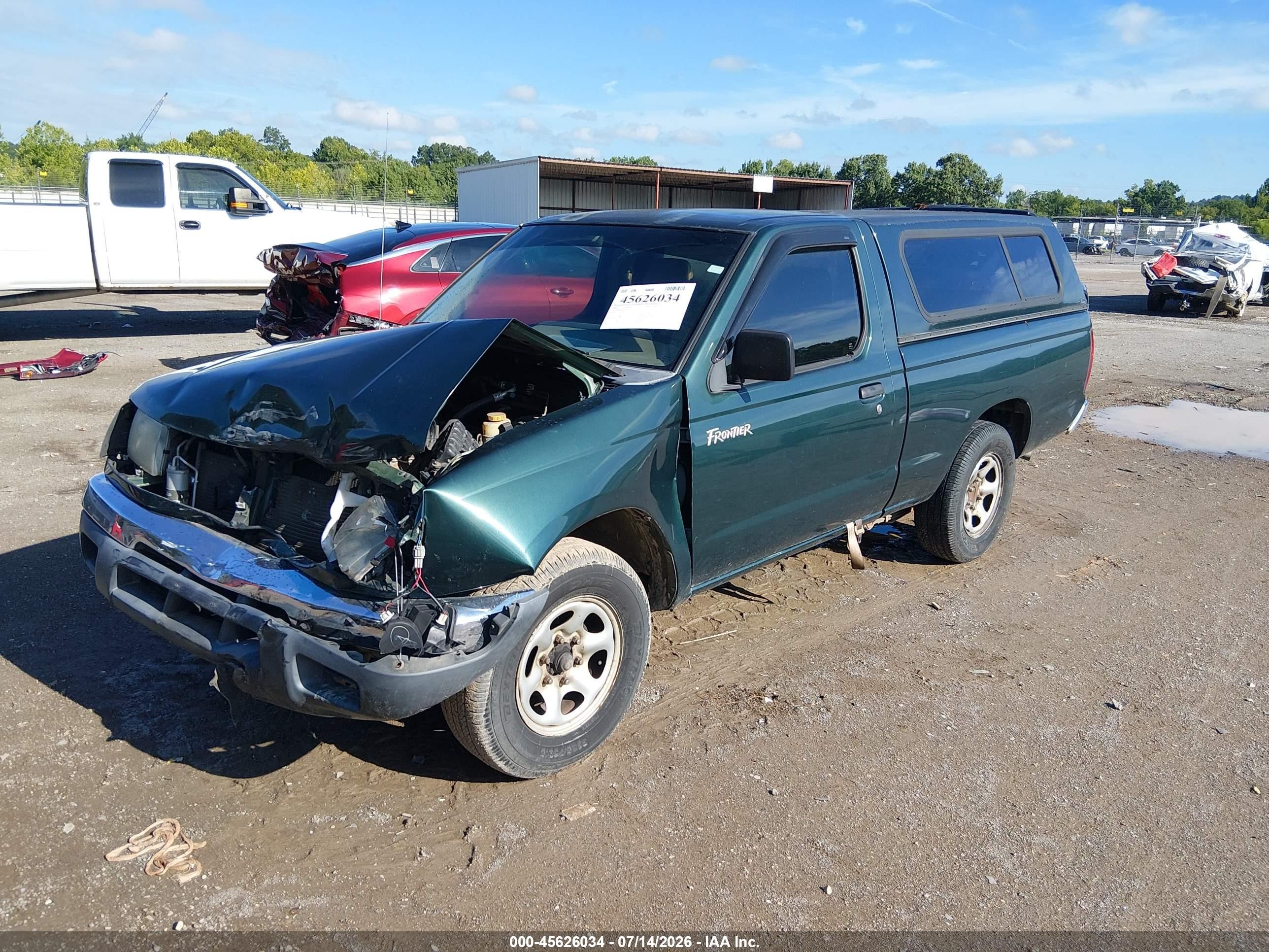 2000 Nissan Frontier Xe Зеленый vin: 1N6DD21S3YC324312
