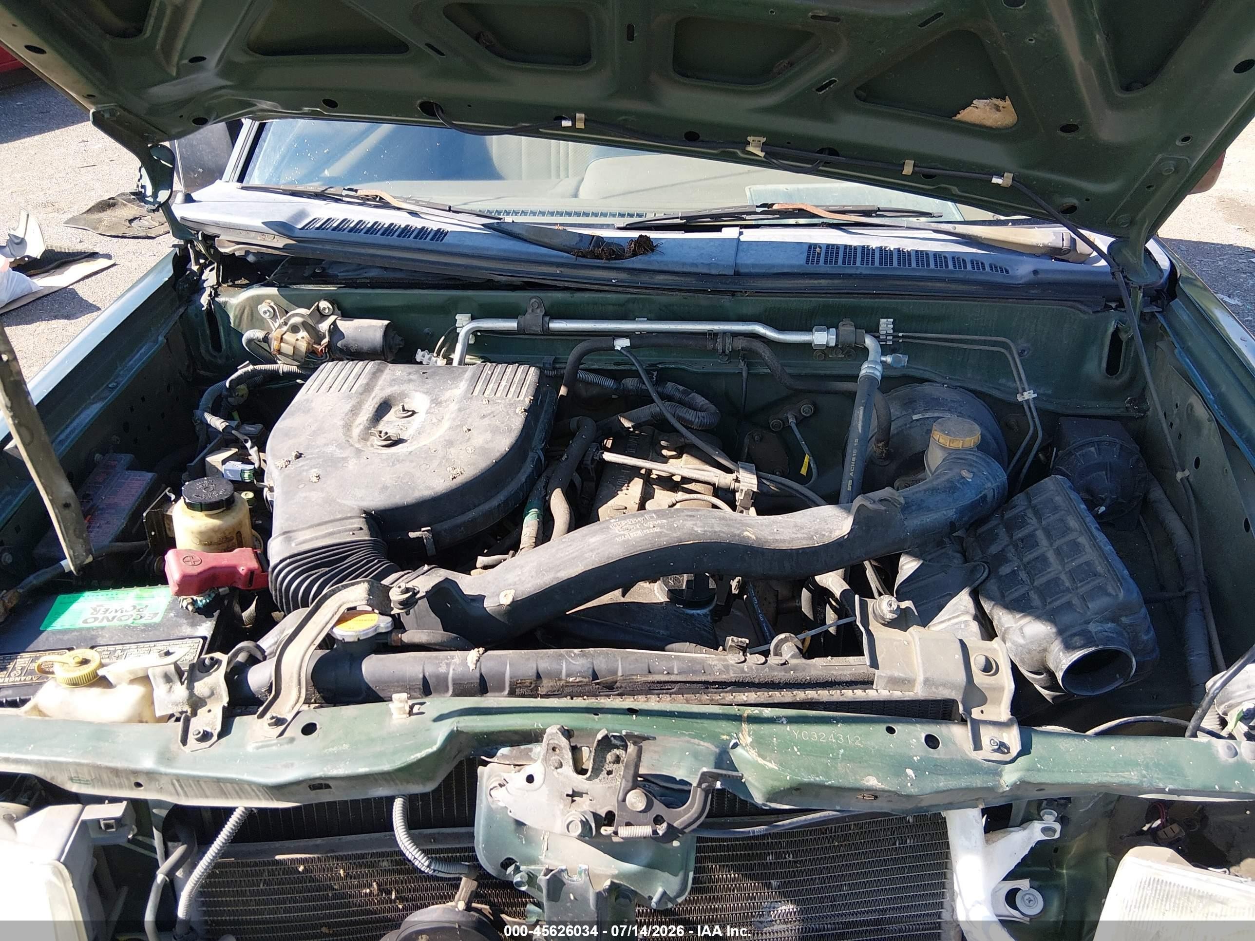 2000 Nissan Frontier Xe Зеленый vin: 1N6DD21S3YC324312