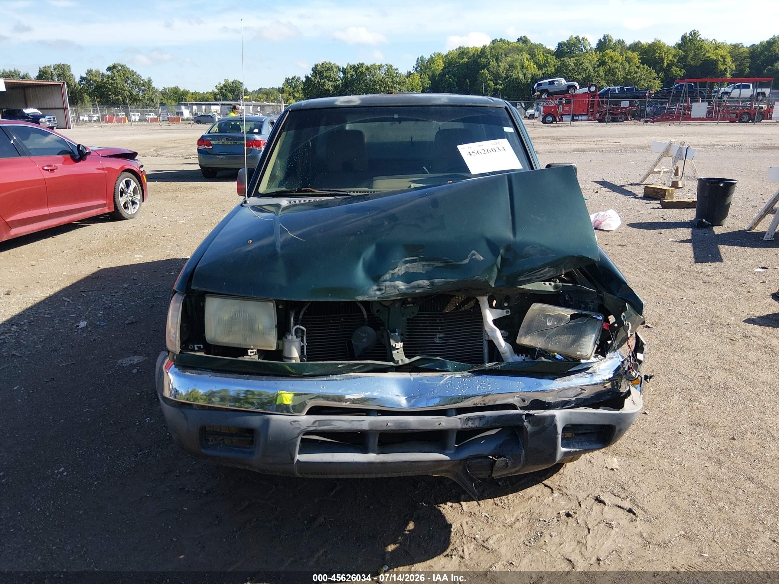 2000 Nissan Frontier Xe Зеленый vin: 1N6DD21S3YC324312