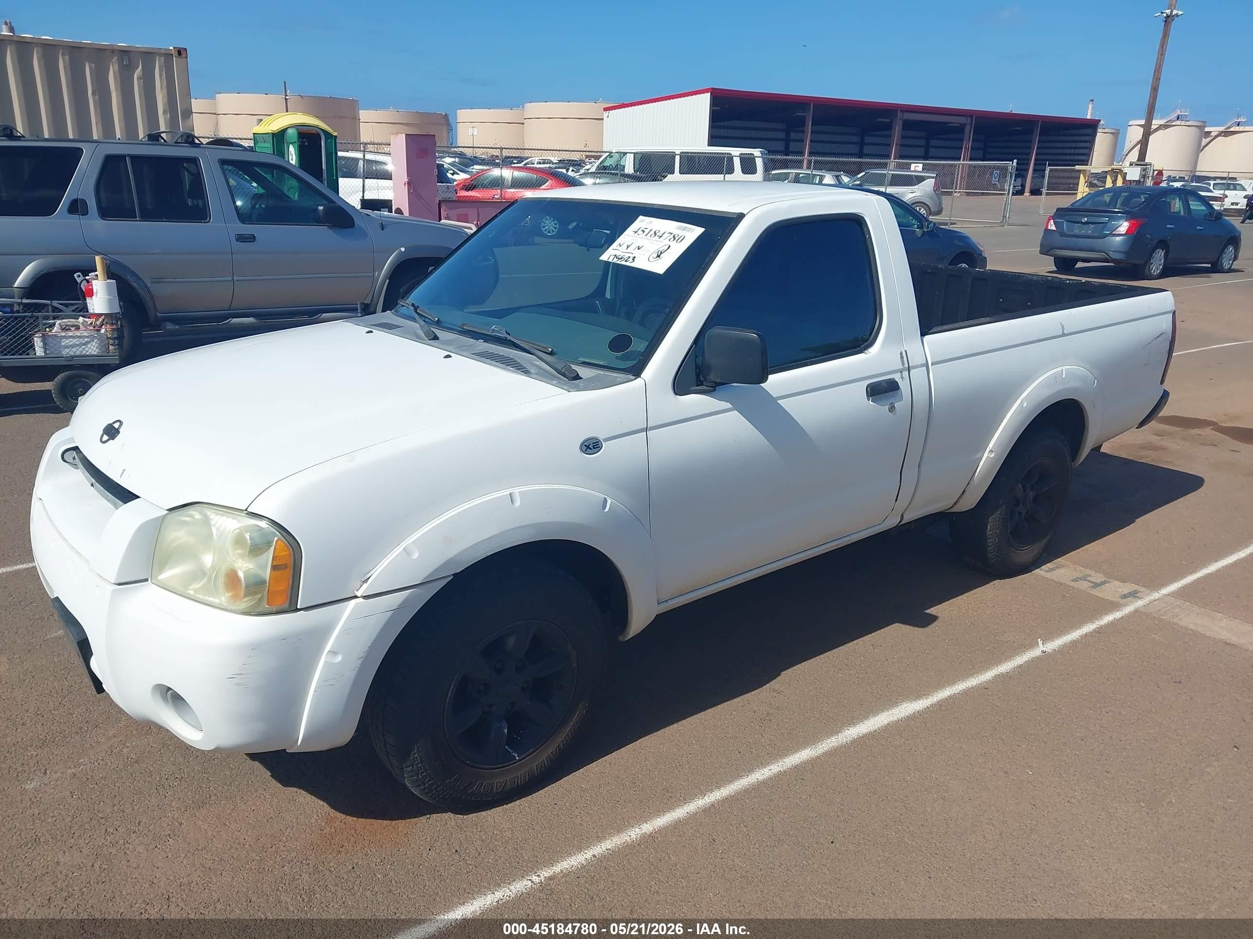 2001 Nissan Frontier Xe White vin: 1N6DD21S51C401896