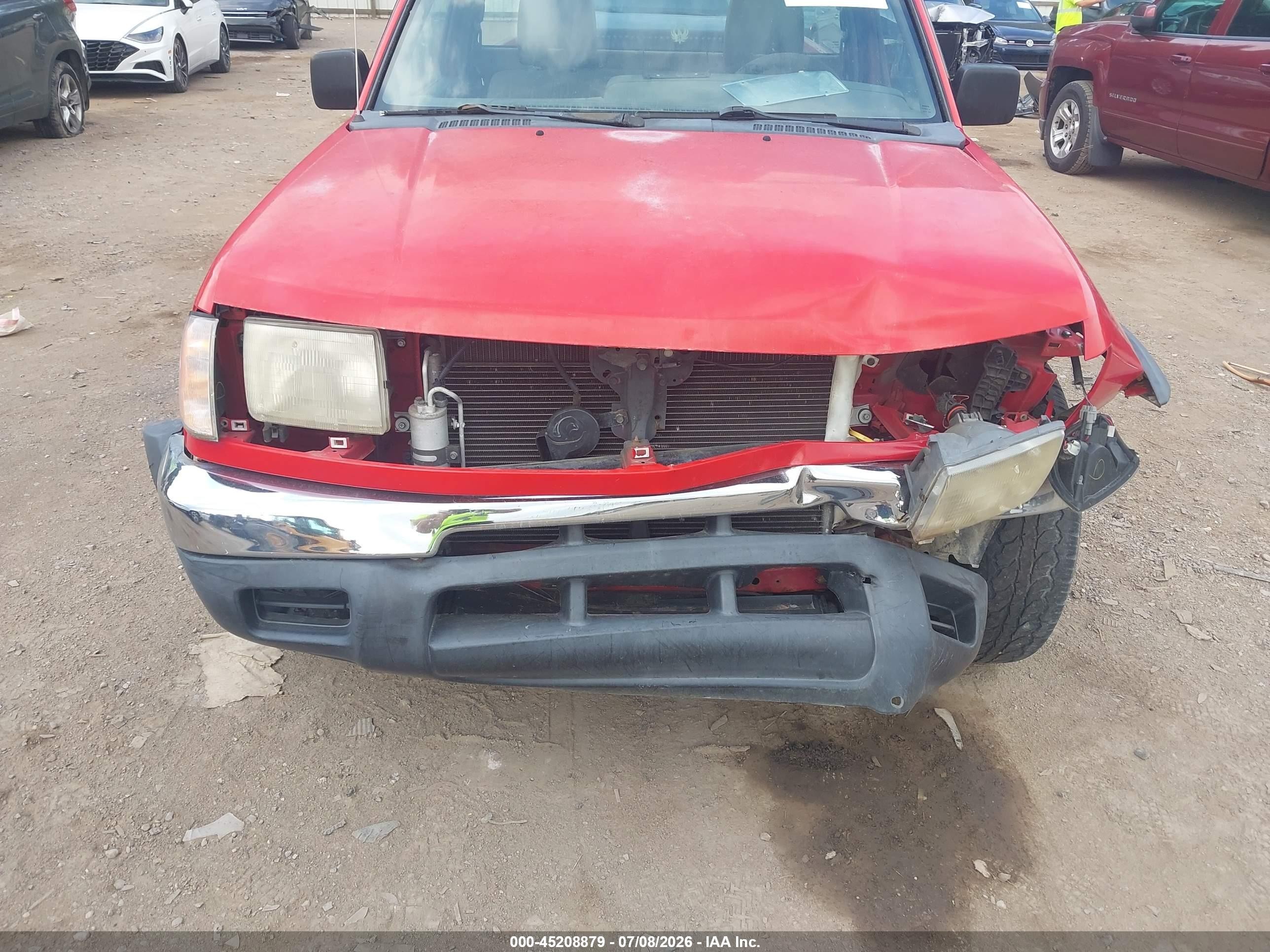 1998 Nissan Frontier Xe Red vin: 1N6DD21Y0WC374392