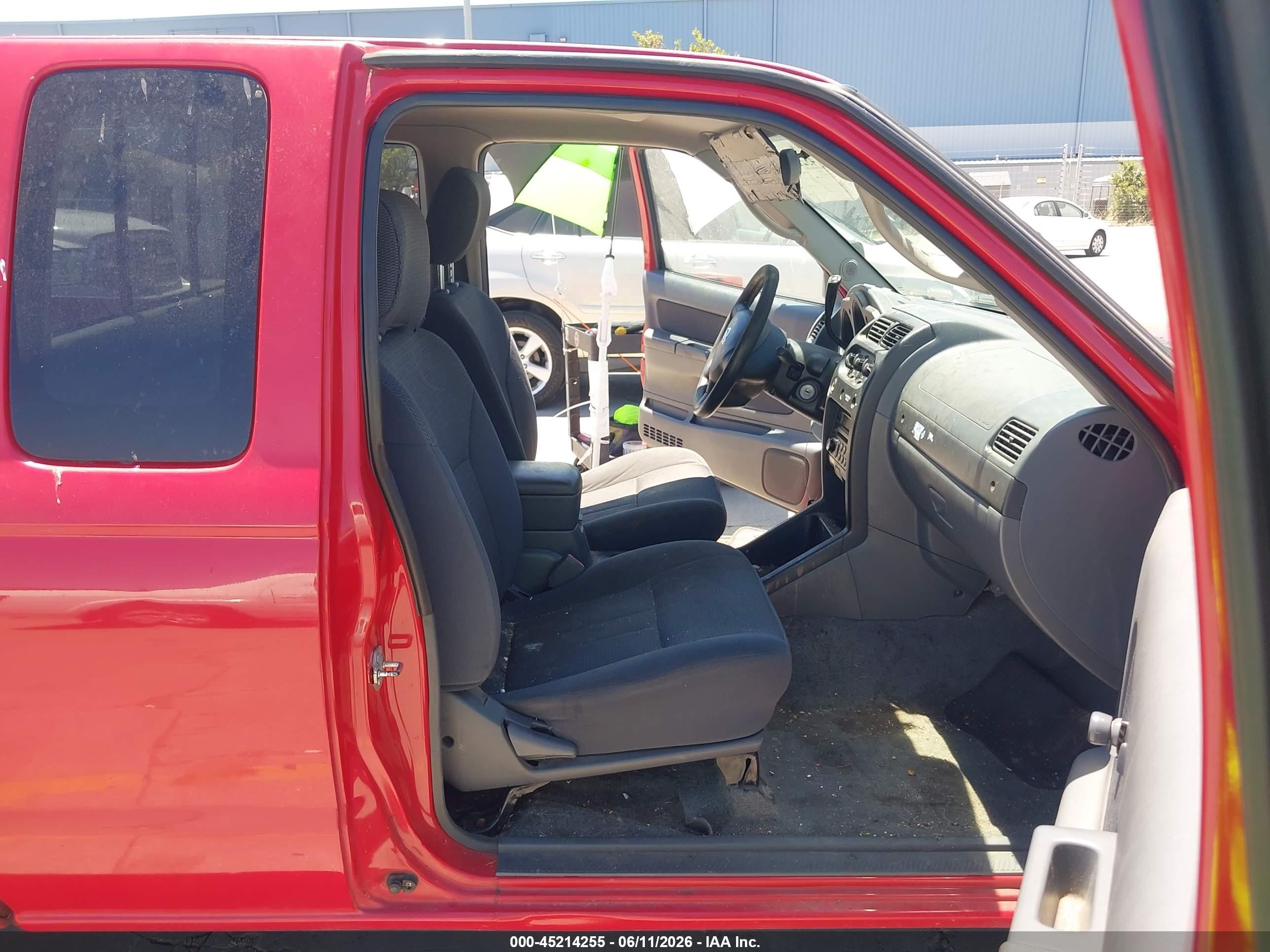 2002 Nissan Frontier Xe Red vin: 1N6DD26S02C322663