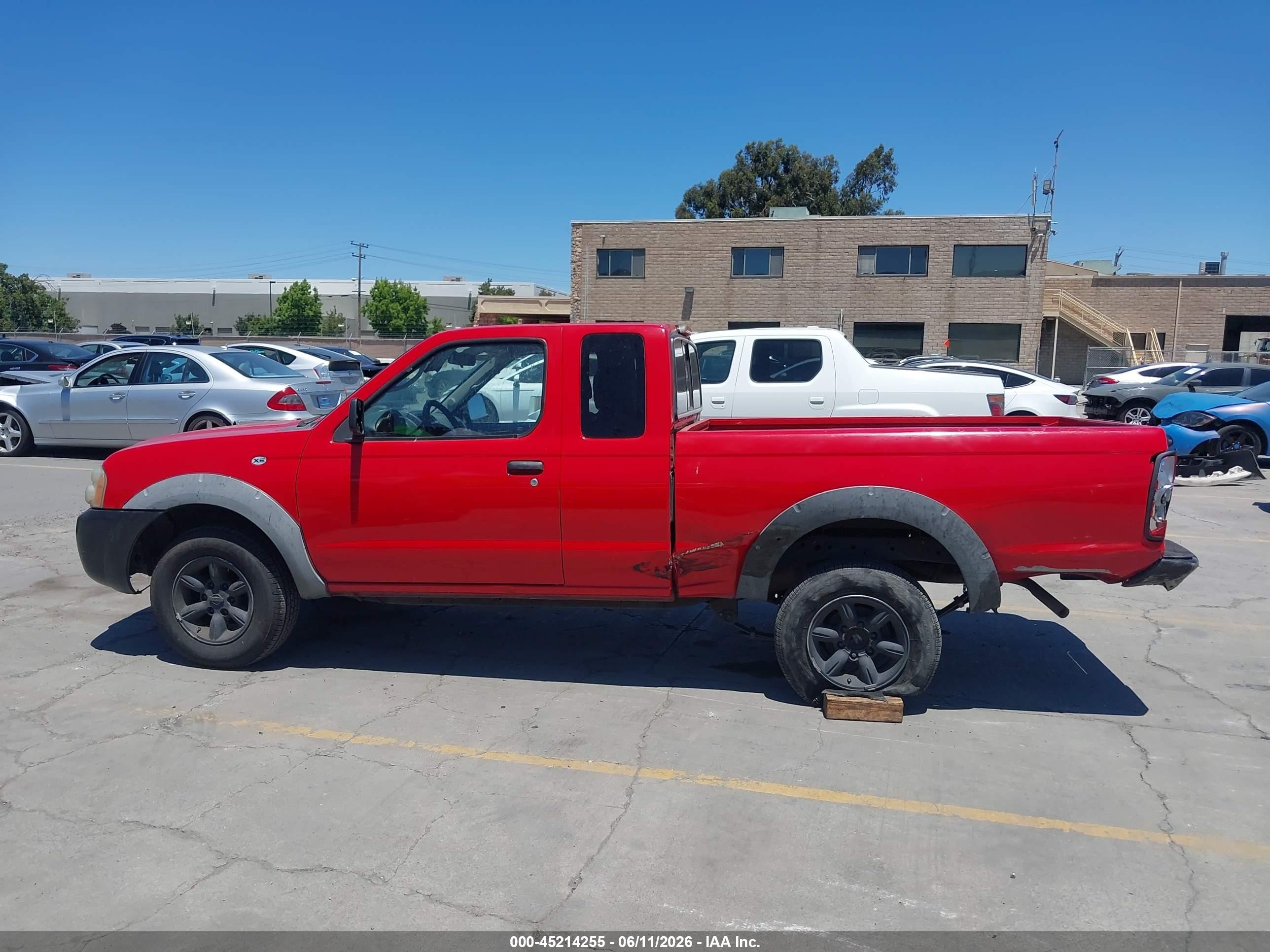 2002 Nissan Frontier Xe Red vin: 1N6DD26S02C322663