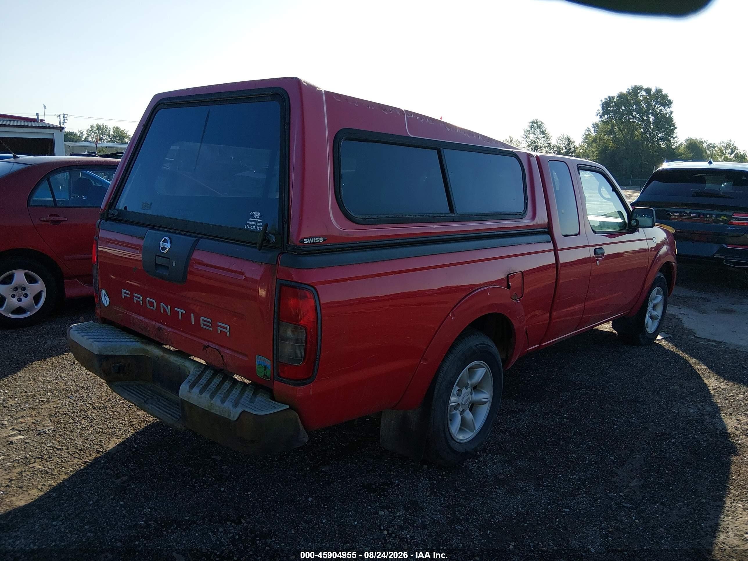 2002 Nissan Frontier Xe Red vin: 1N6DD26S02C355050