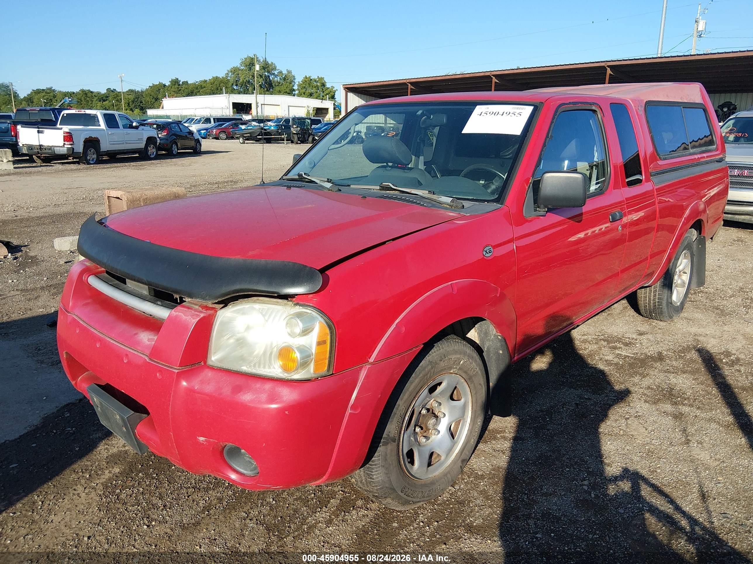2002 Nissan Frontier Xe Red vin: 1N6DD26S02C355050