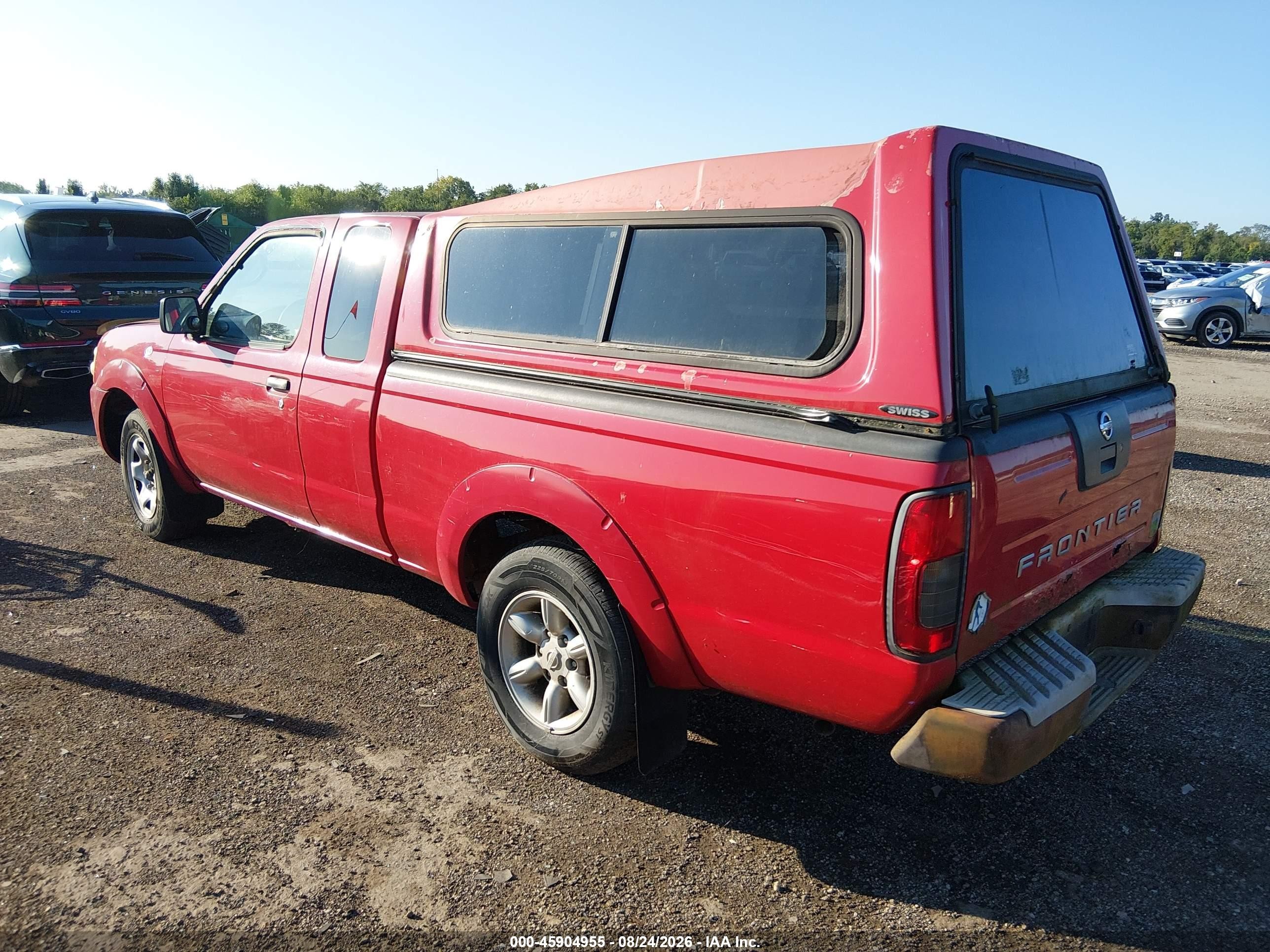 2002 Nissan Frontier Xe Red vin: 1N6DD26S02C355050