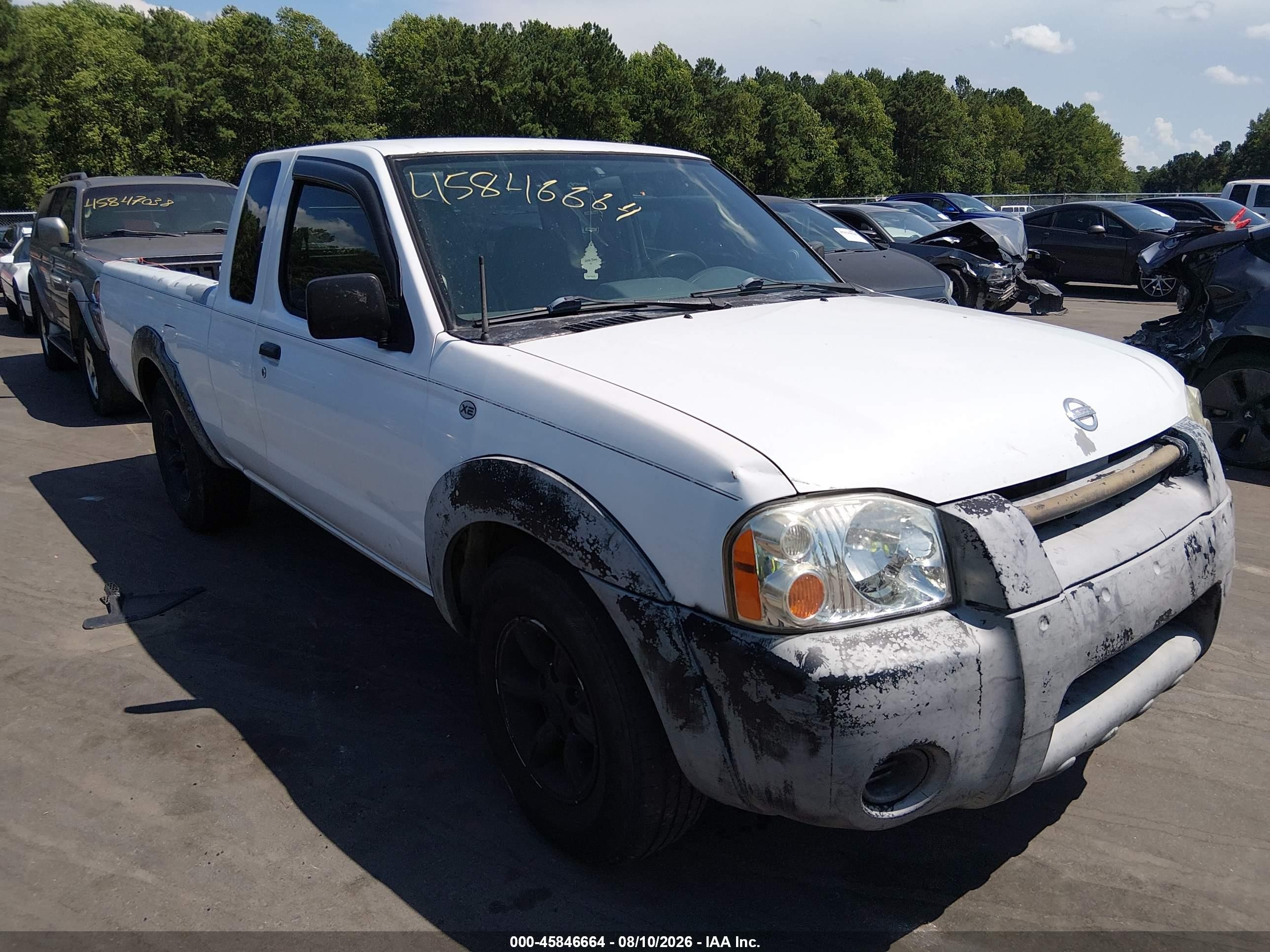 2002 Nissan Frontier Xe White vin: 1N6DD26S02C358630