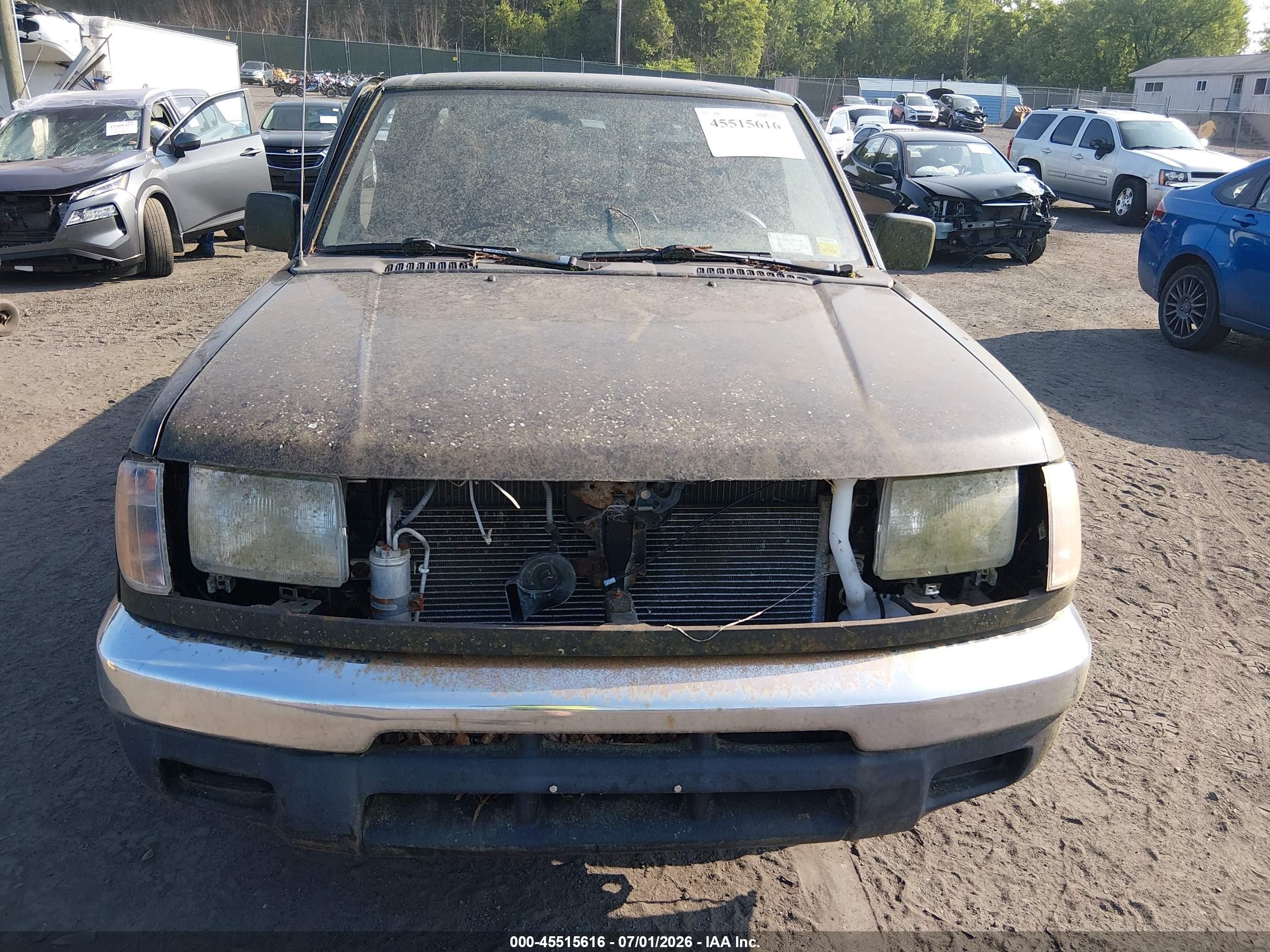 1999 Nissan Frontier Se/xe Black vin: 1N6DD26S1XC327409