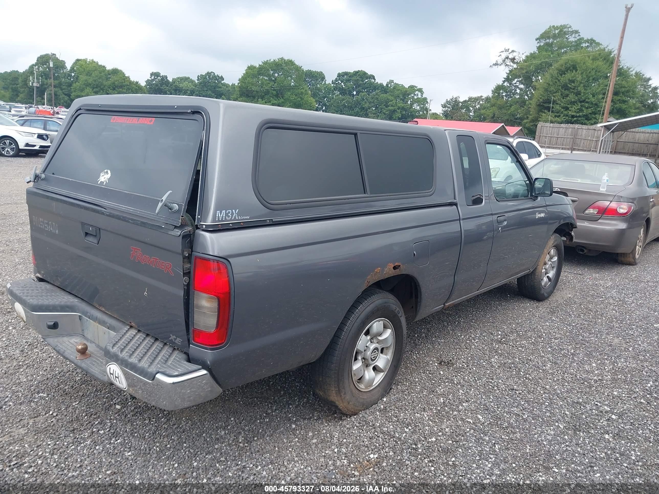 2000 Nissan Frontier Xe Gray vin: 1N6DD26S1YC433425