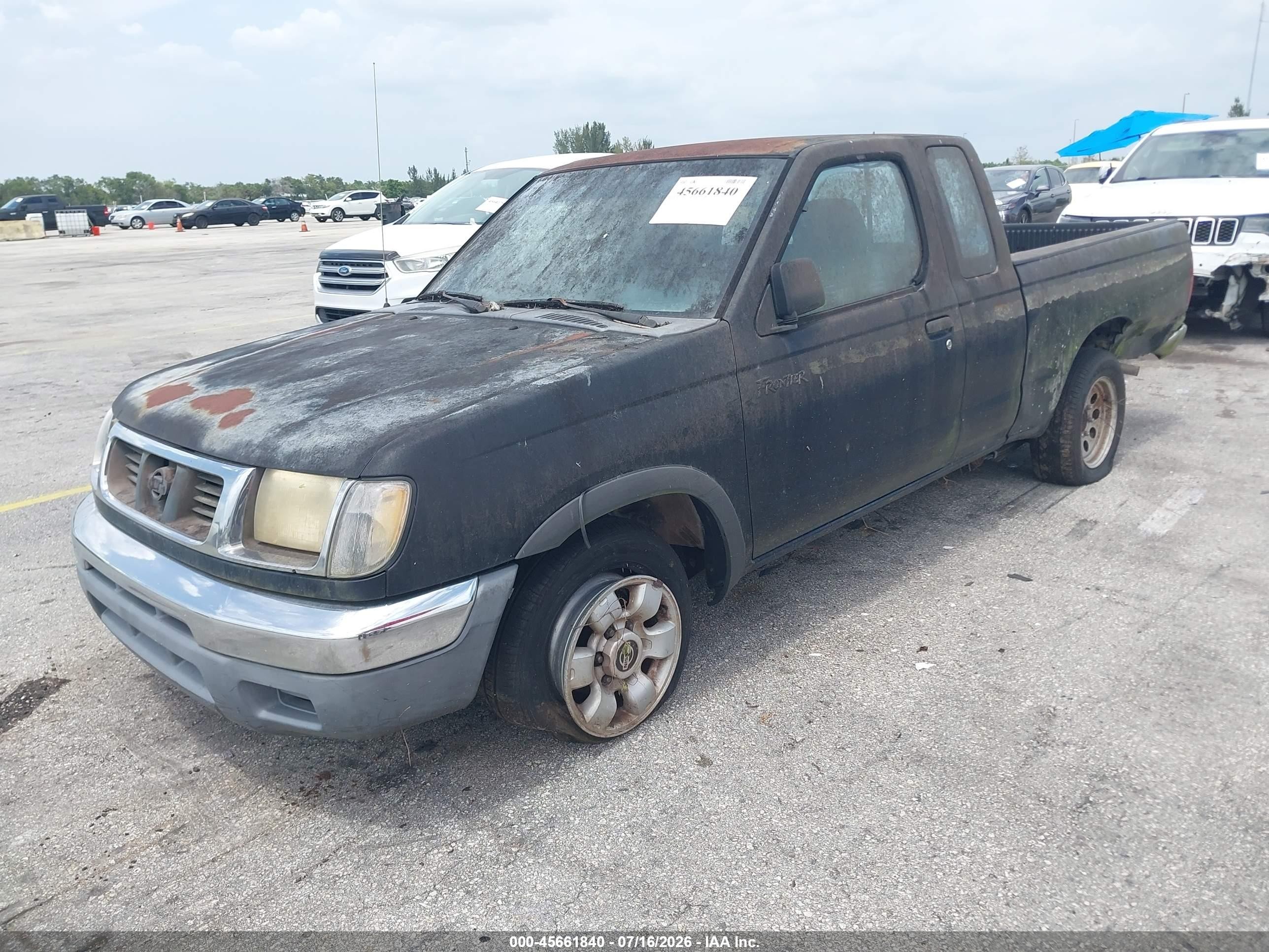 1998 Nissan Frontier Se/xe Black vin: 1N6DD26S2WC365844
