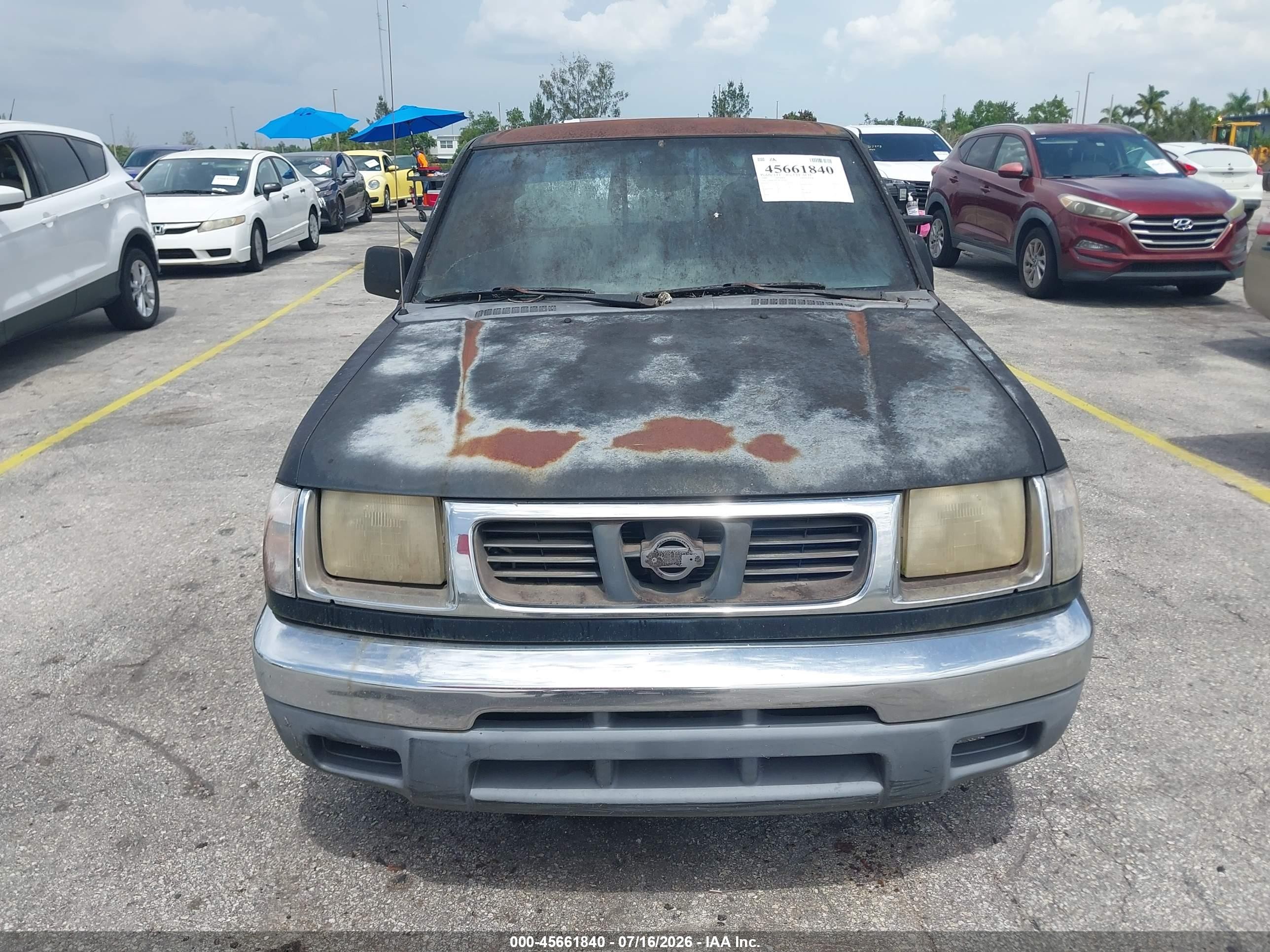 1998 Nissan Frontier Se/xe Black vin: 1N6DD26S2WC365844