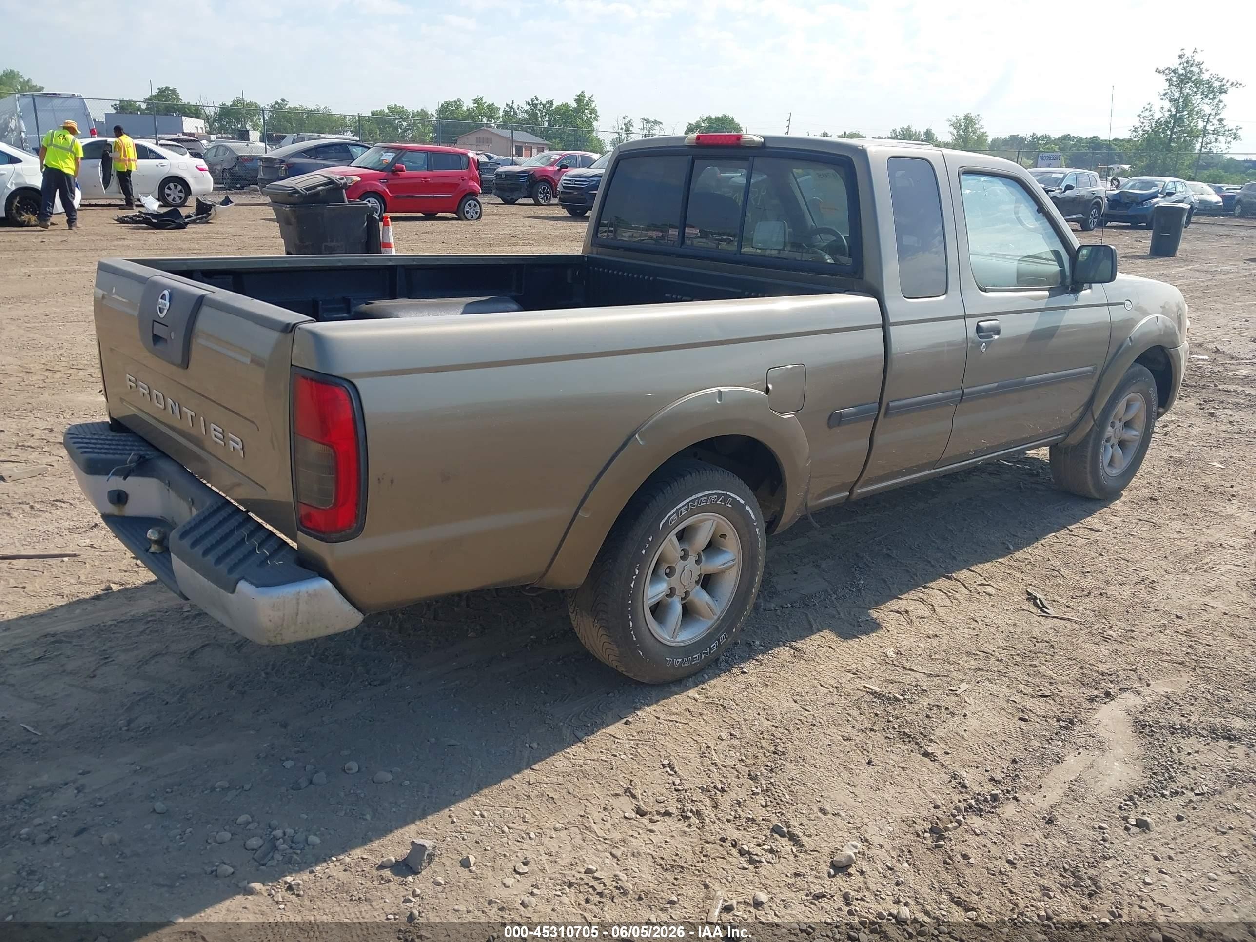 2002 Nissan Frontier Xe Зеленый vin: 1N6DD26S32C303864