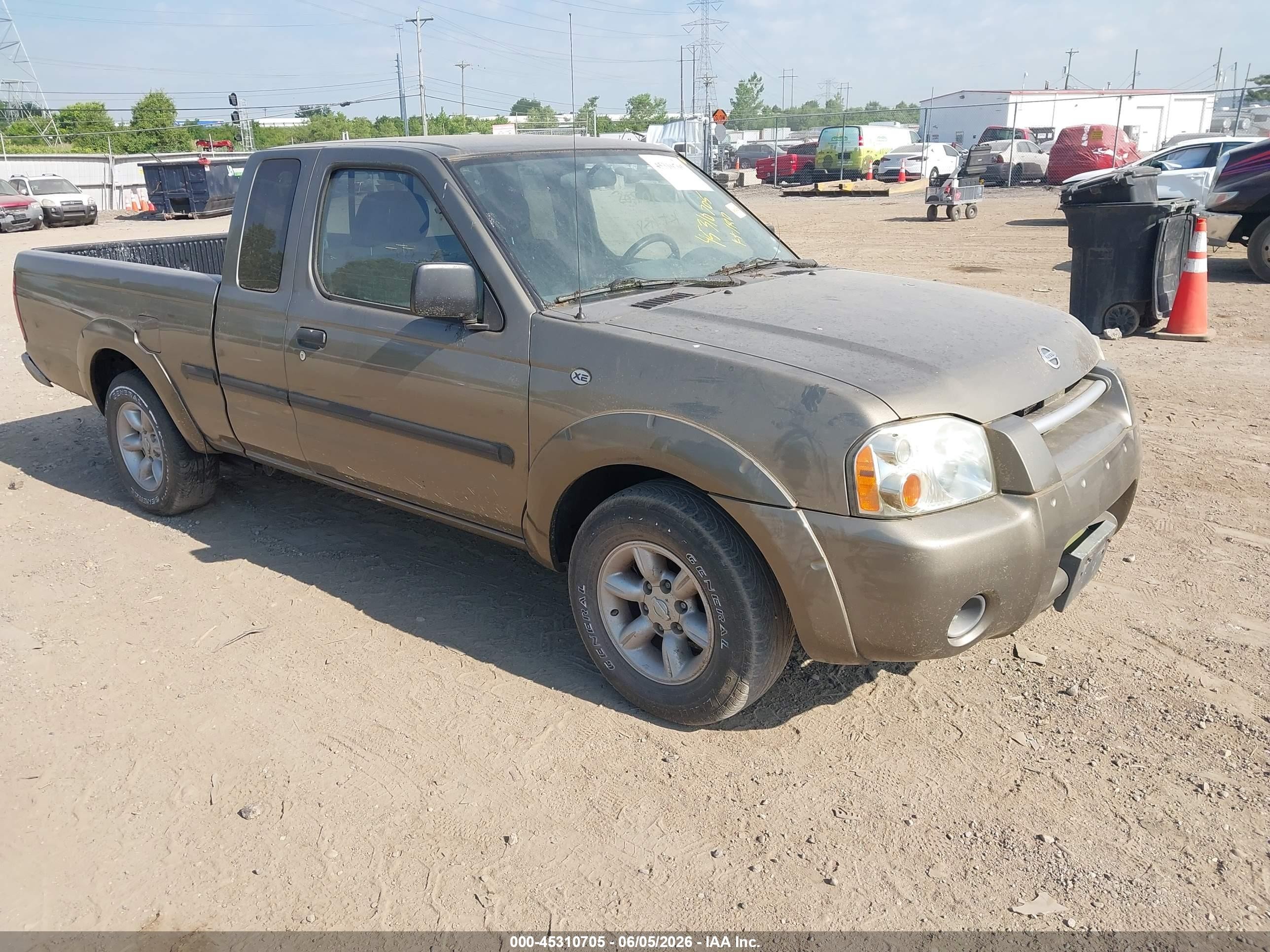 2002 Nissan Frontier Xe Green vin: 1N6DD26S32C303864