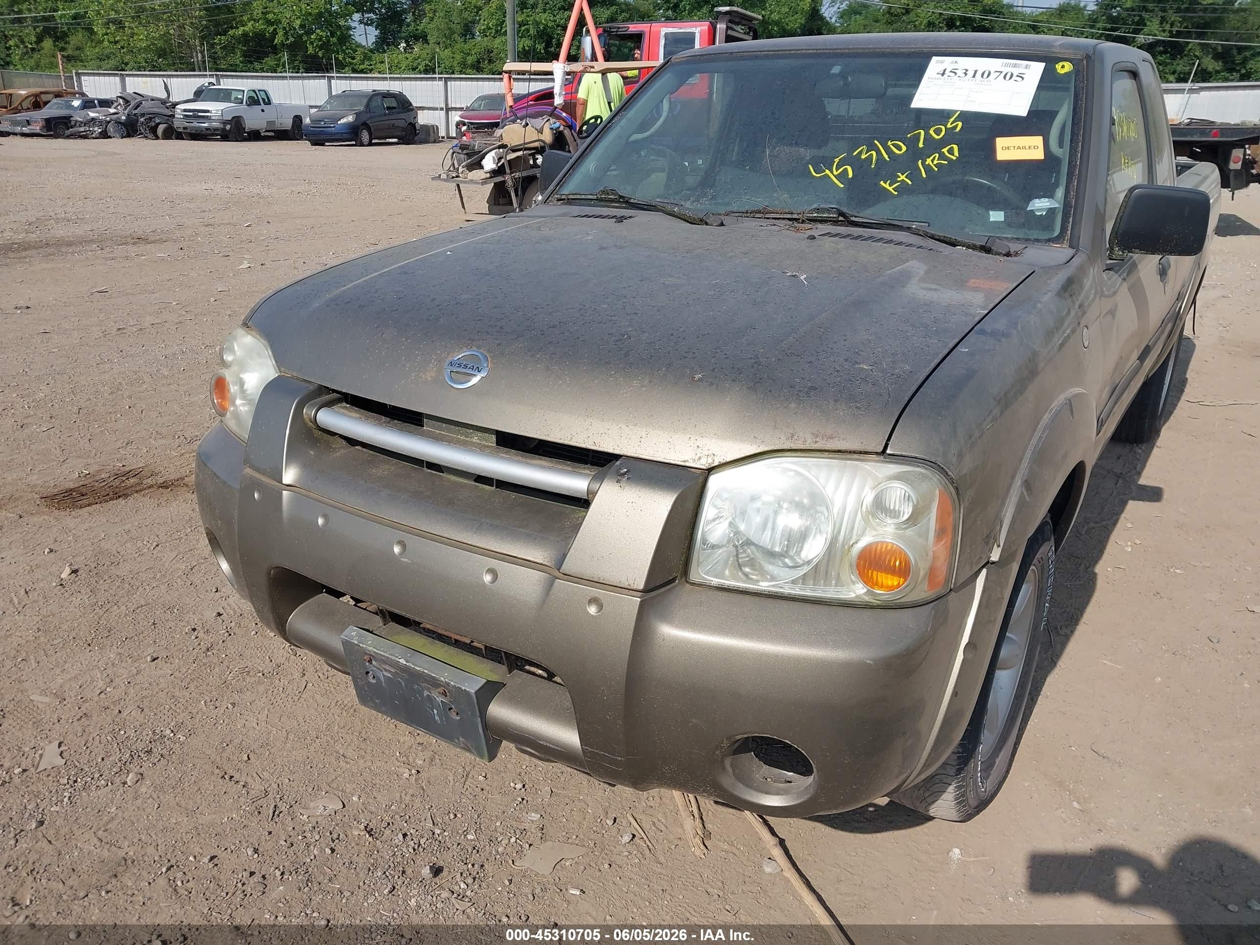 2002 Nissan Frontier Xe Зеленый vin: 1N6DD26S32C303864