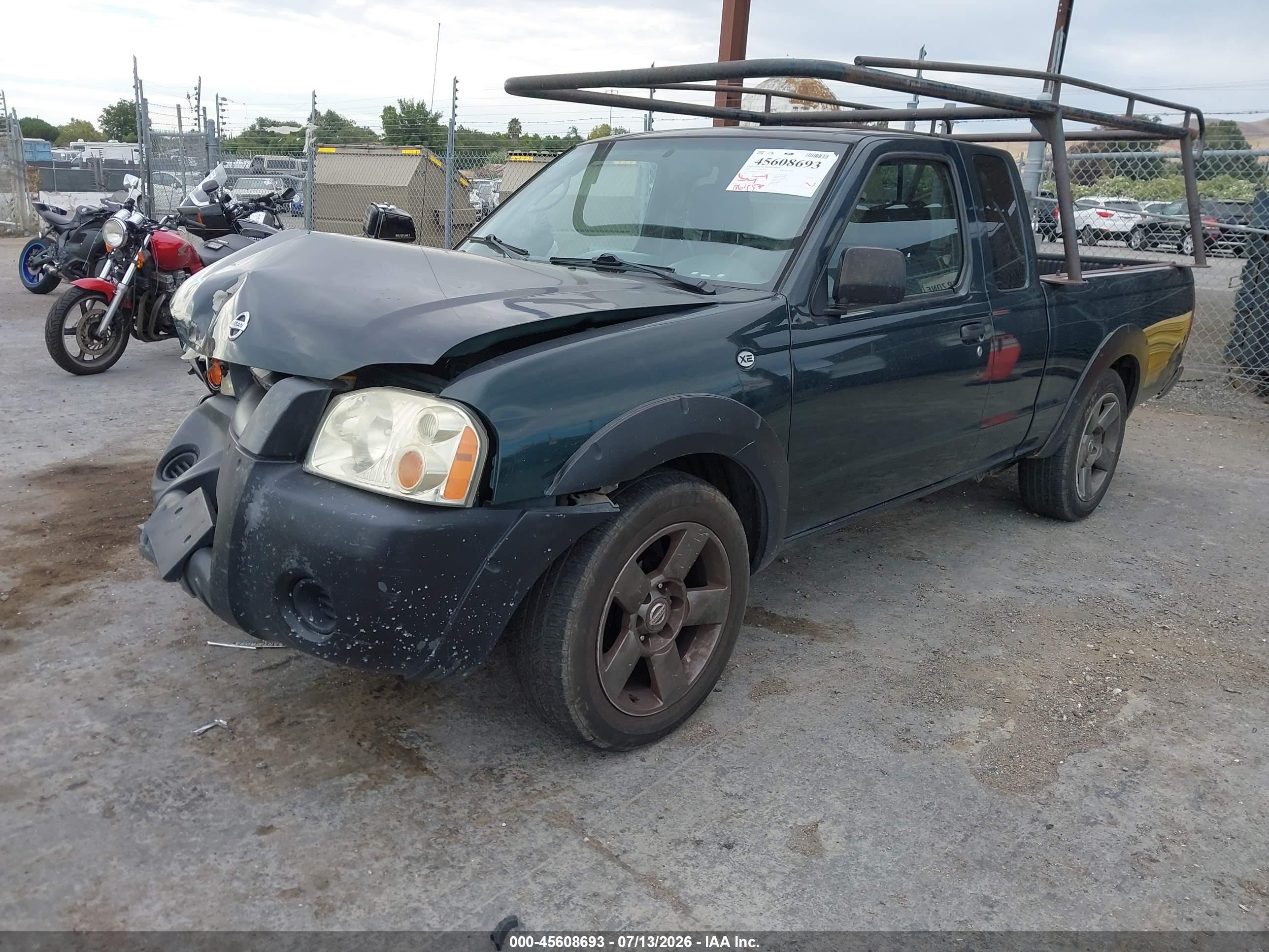 2002 Nissan Frontier Xe Зеленый vin: 1N6DD26S32C325511