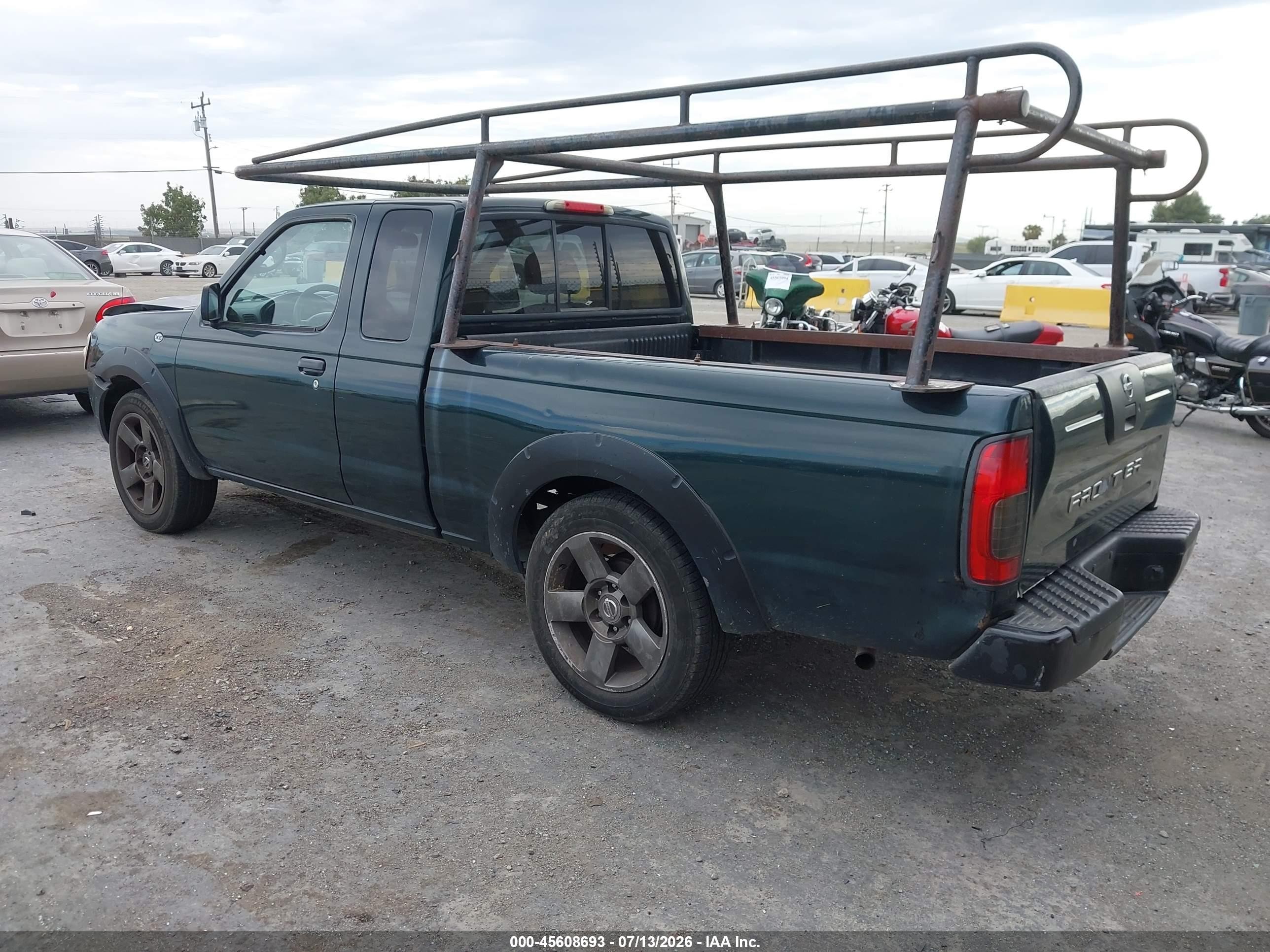 2002 Nissan Frontier Xe Зеленый vin: 1N6DD26S32C325511