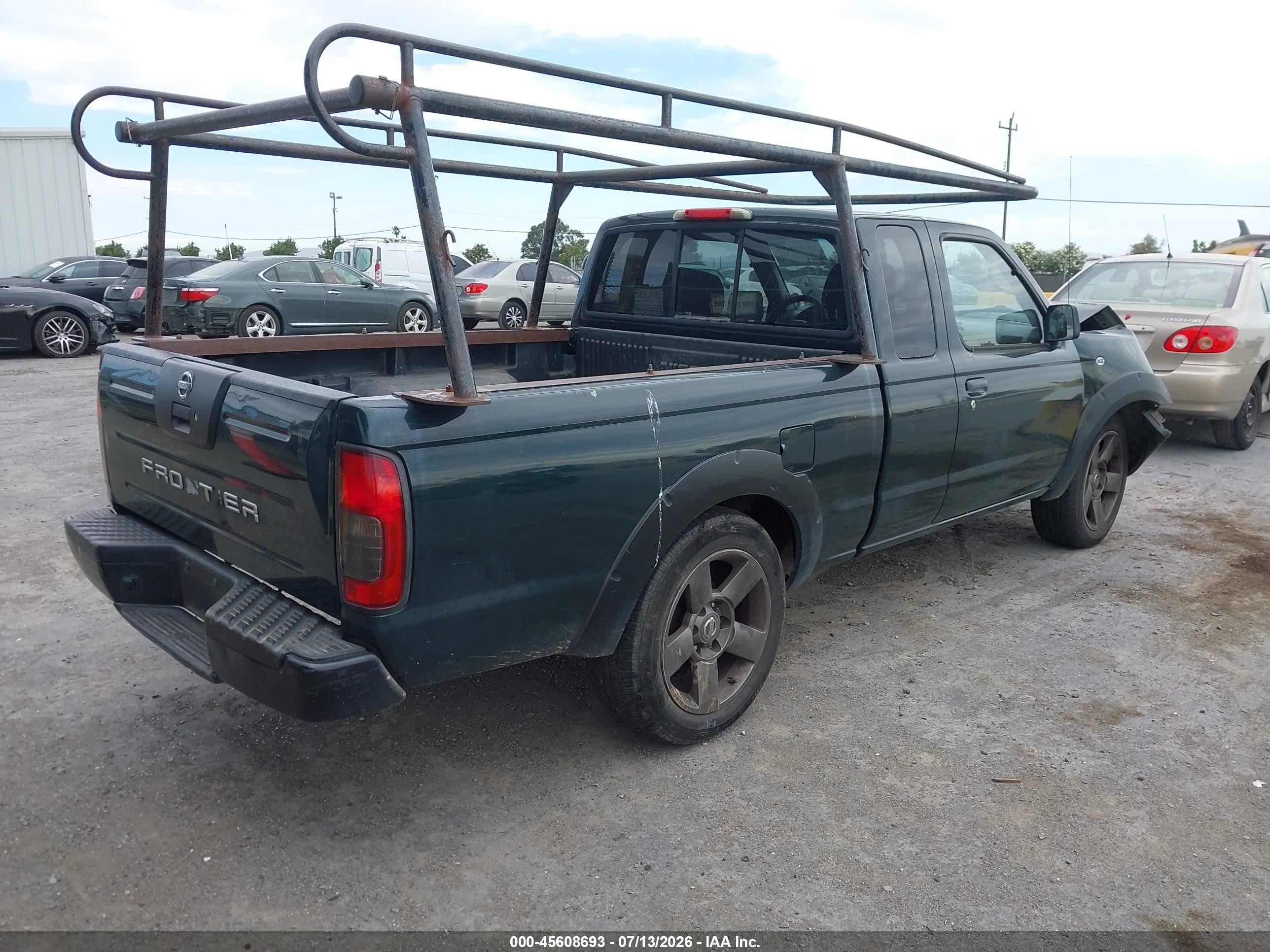 2002 Nissan Frontier Xe Зеленый vin: 1N6DD26S32C325511