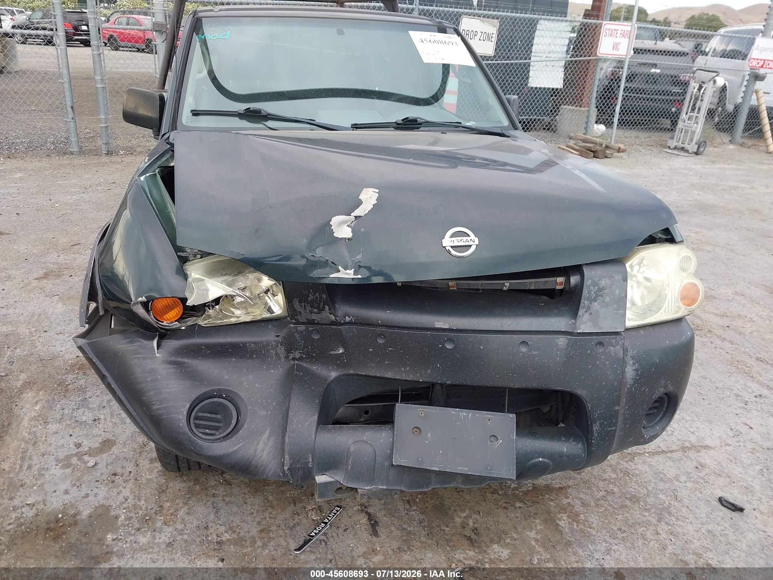 2002 Nissan Frontier Xe Зеленый vin: 1N6DD26S32C325511