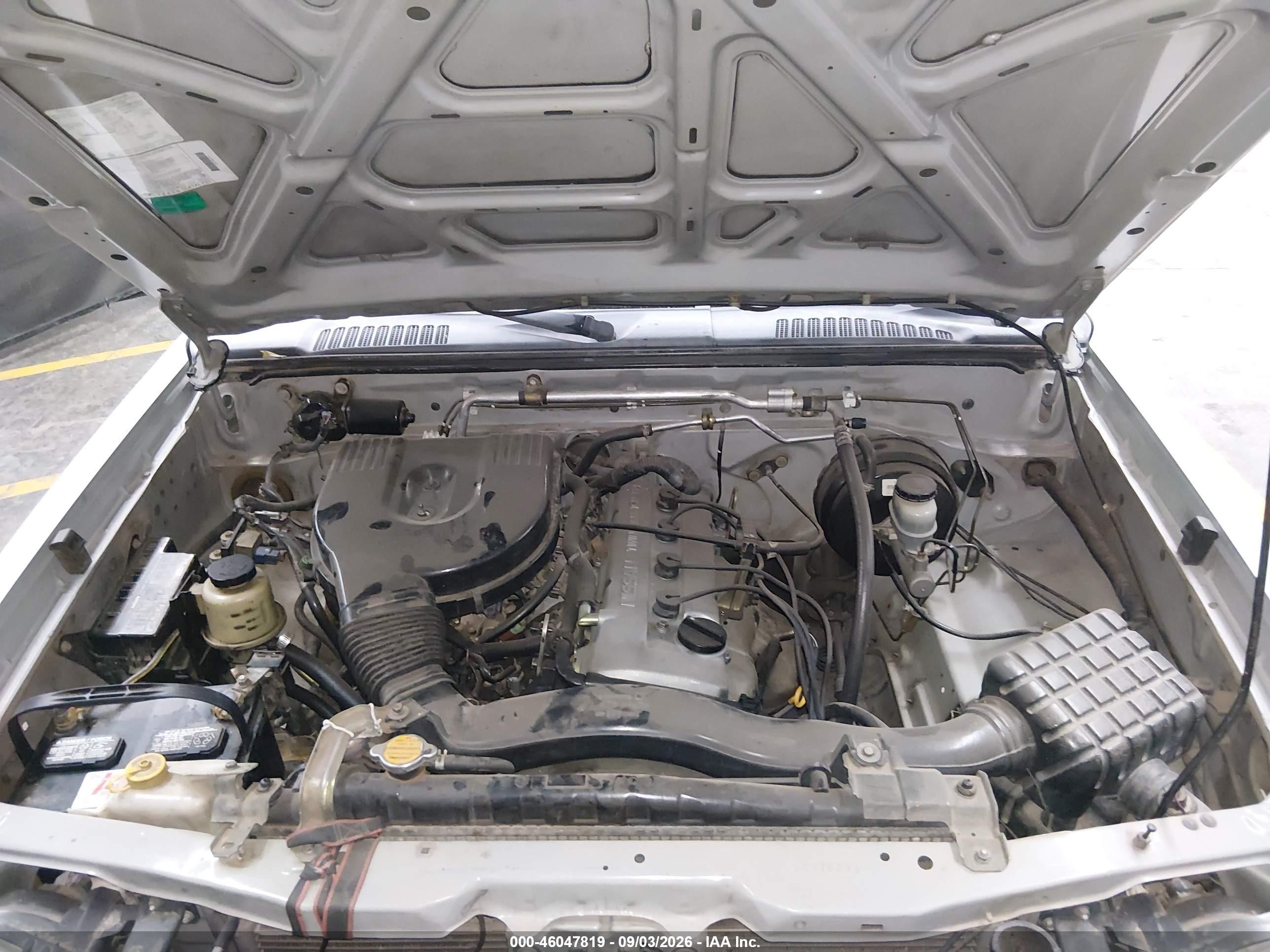 2002 Nissan Frontier Xe Gray vin: 1N6DD26S32C376233