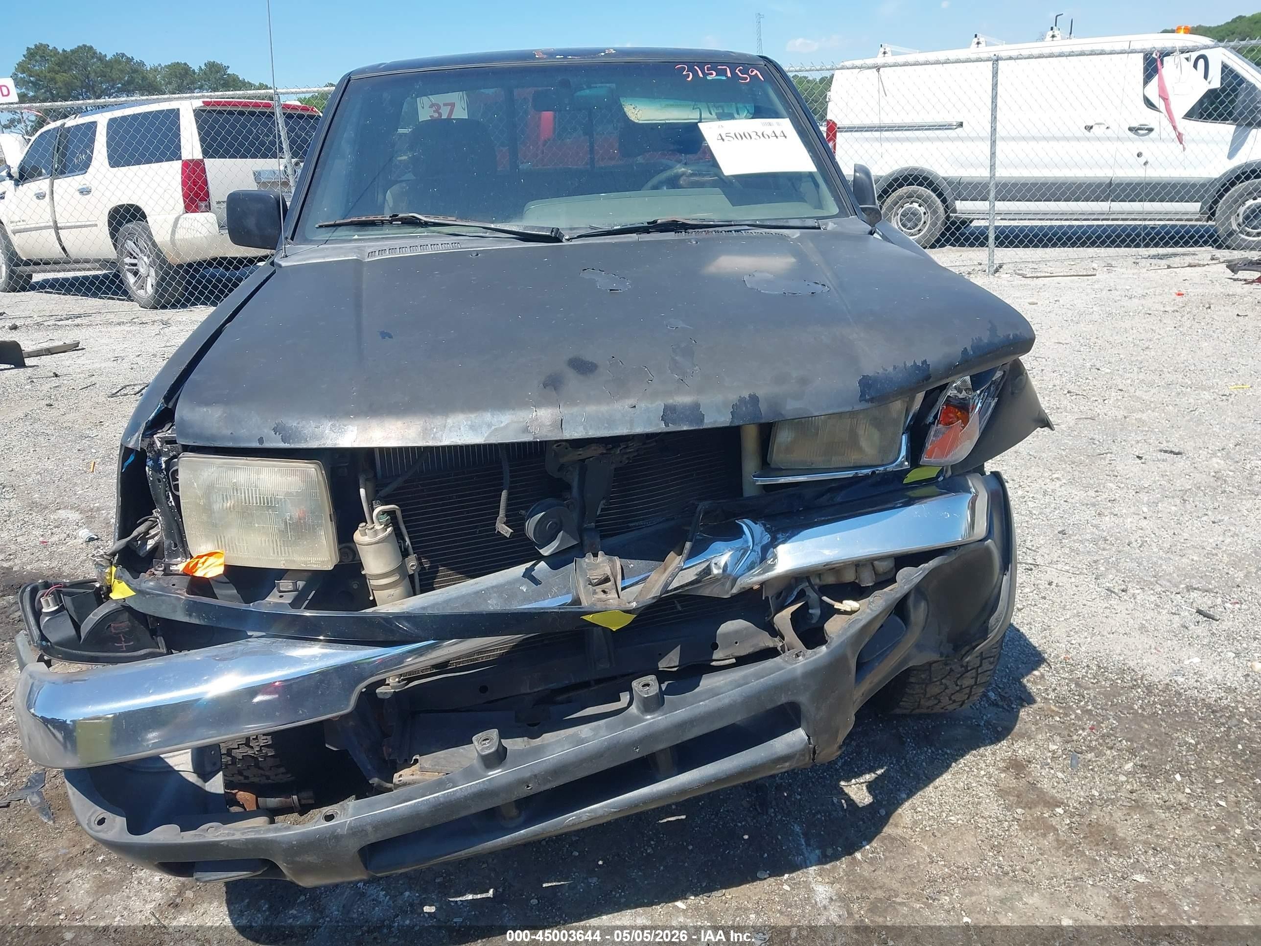 1998 Nissan Frontier Se/xe Black vin: 1N6DD26S3WC315759