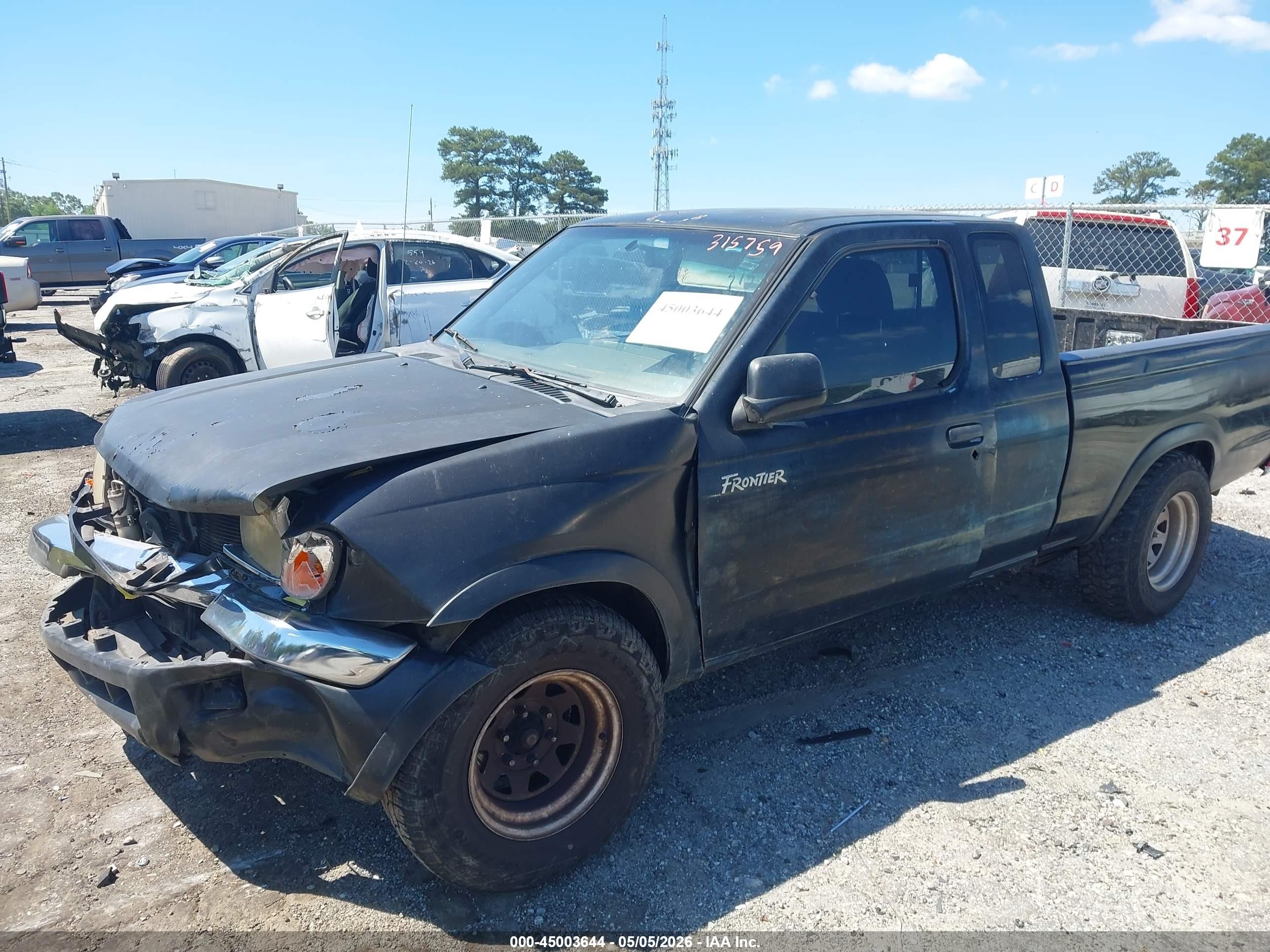 1998 Nissan Frontier Se/xe Black vin: 1N6DD26S3WC315759