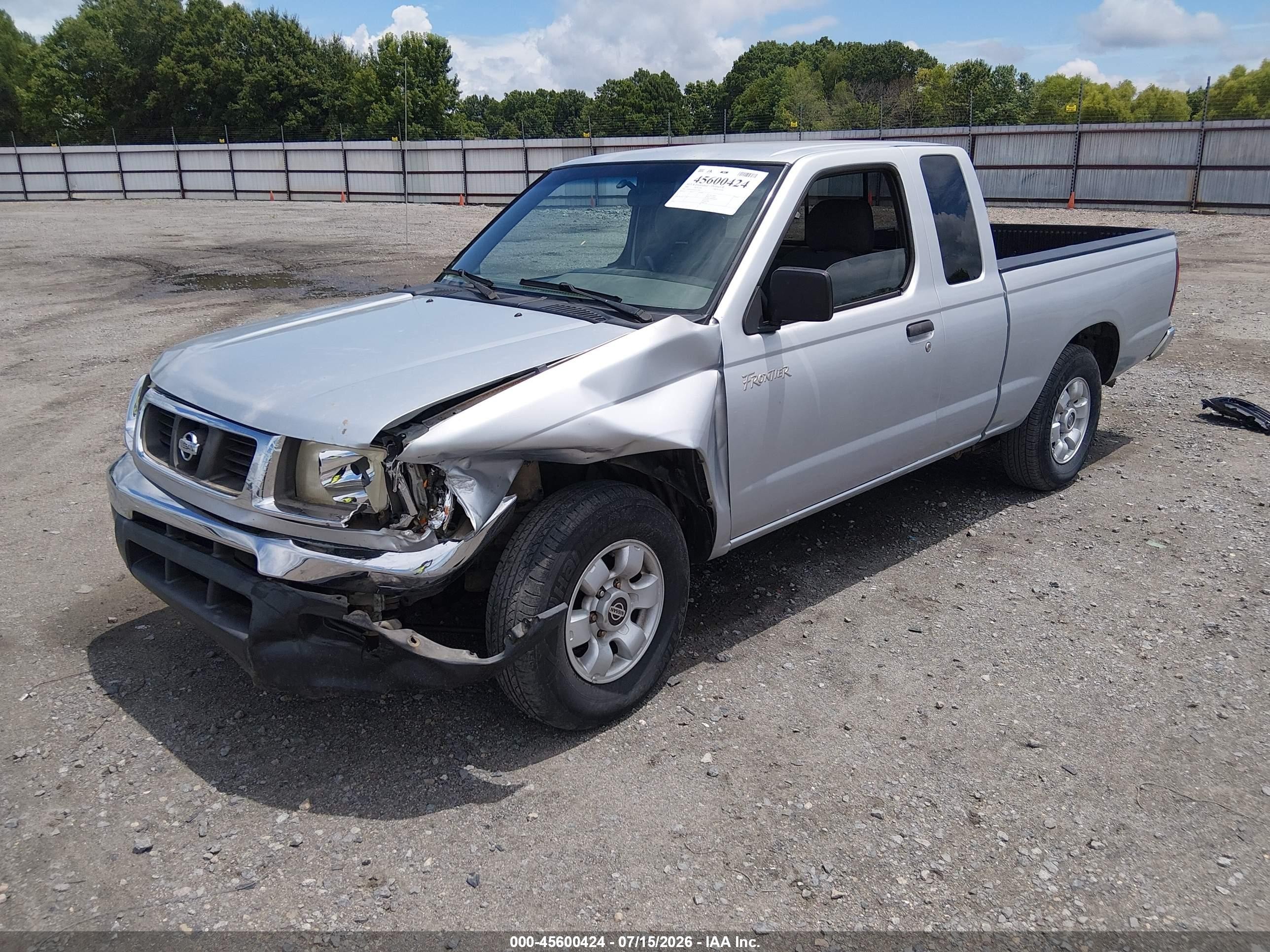2000 Nissan Frontier Xe Silver vin: 1N6DD26S3YC353785