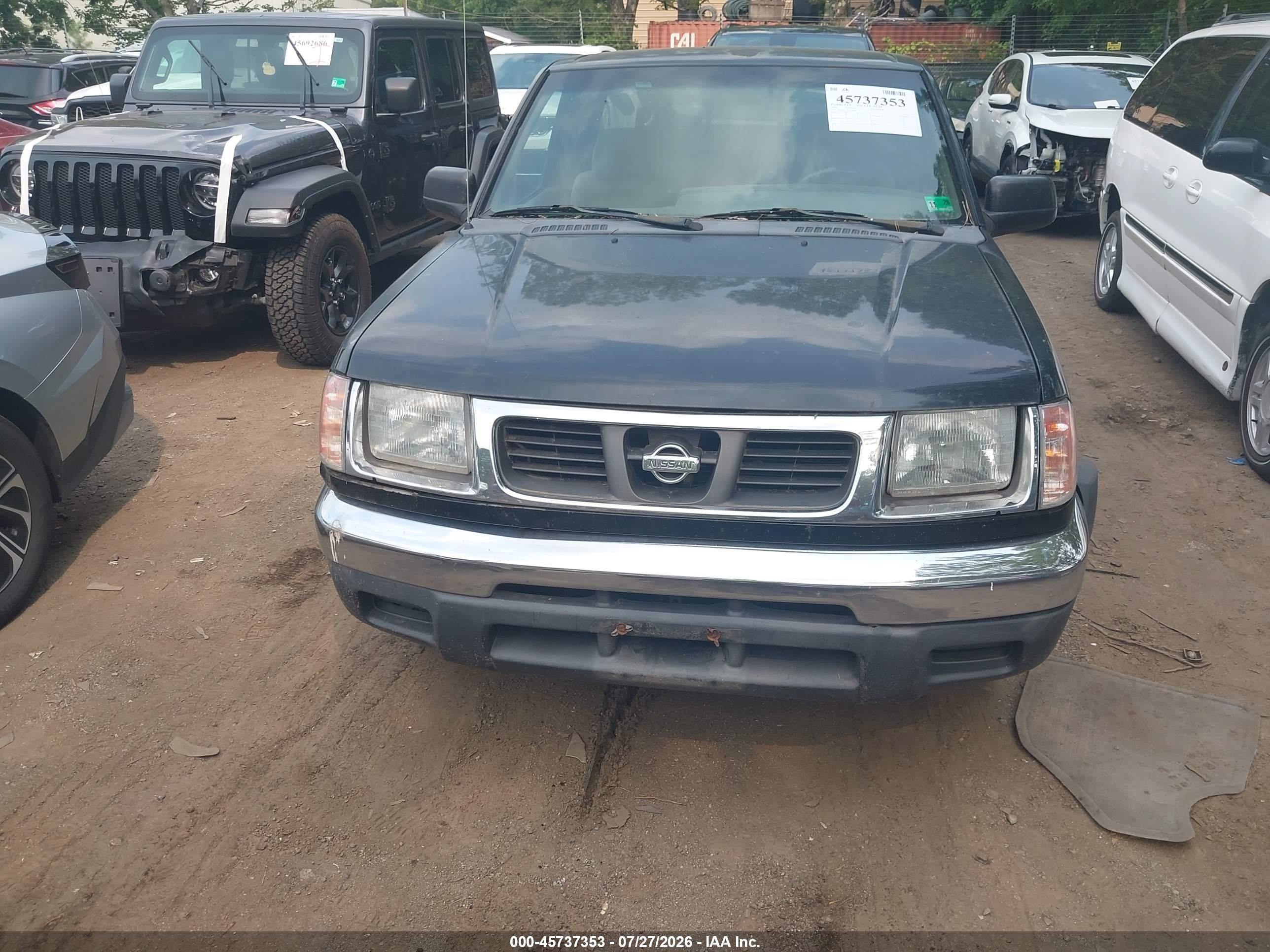 2000 Nissan Frontier Xe Black vin: 1N6DD26S3YC426606