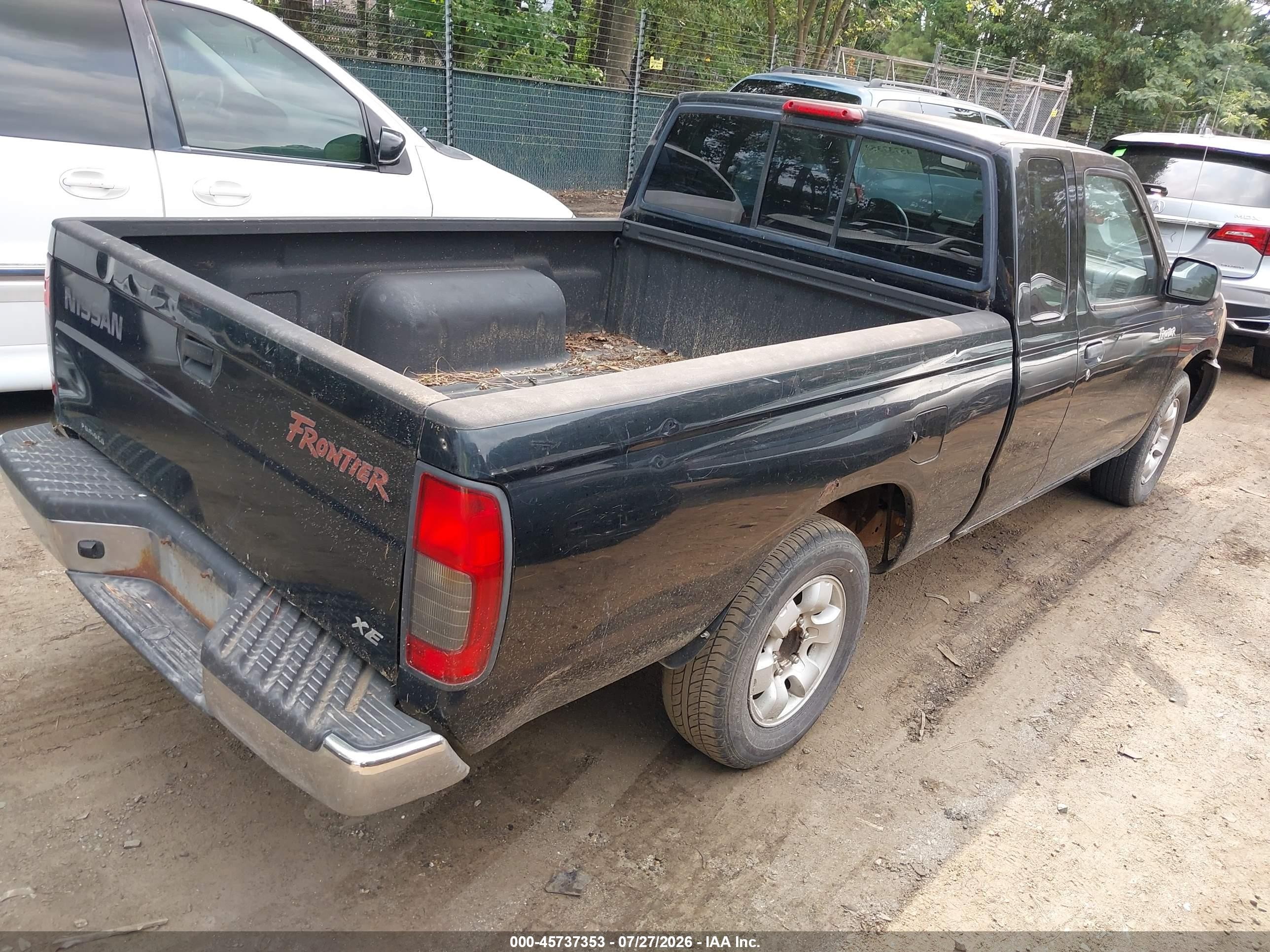 2000 Nissan Frontier Xe Black vin: 1N6DD26S3YC426606