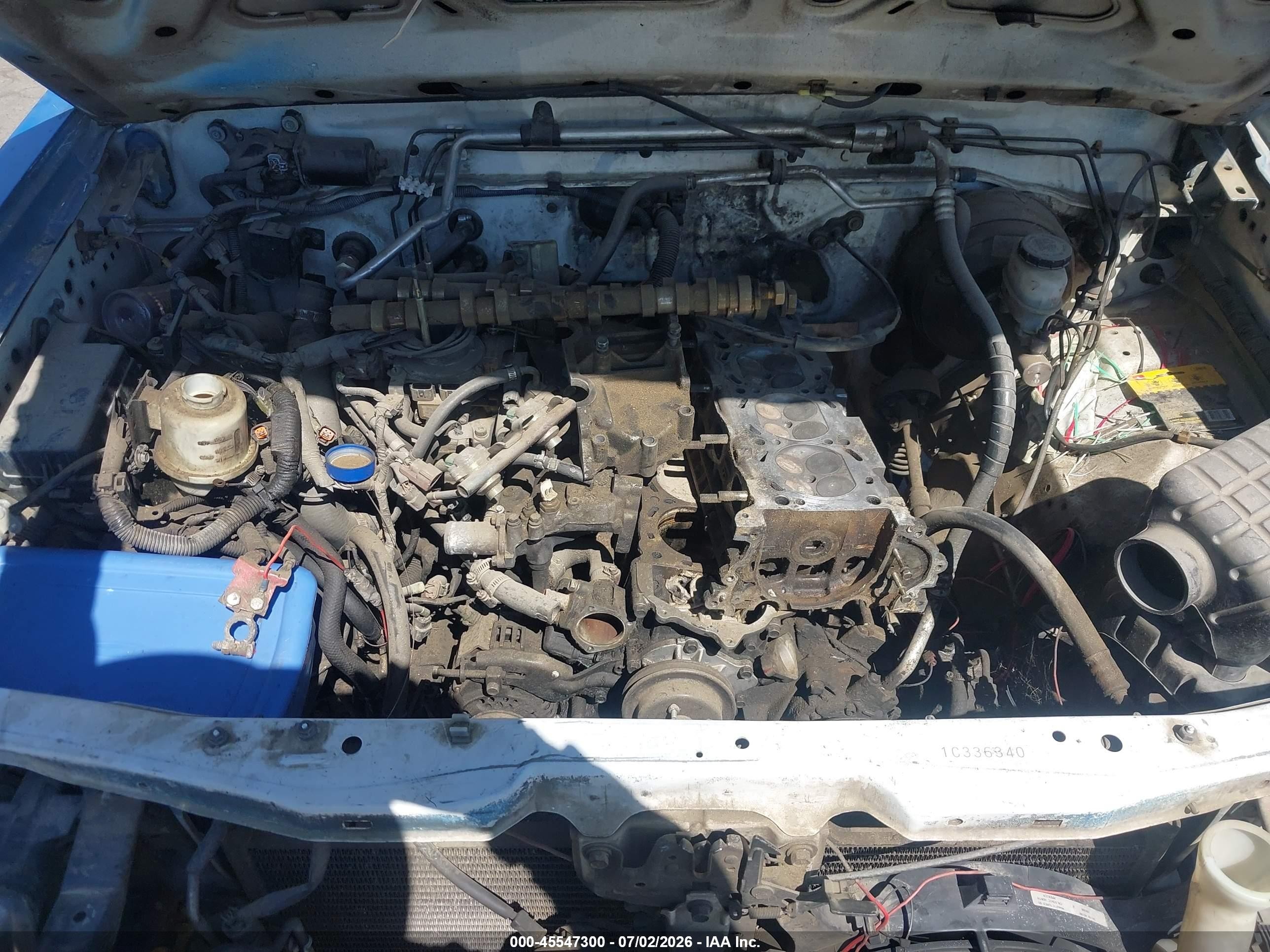 2001 Nissan Frontier Xe Blue vin: 1N6DD26S41C336340