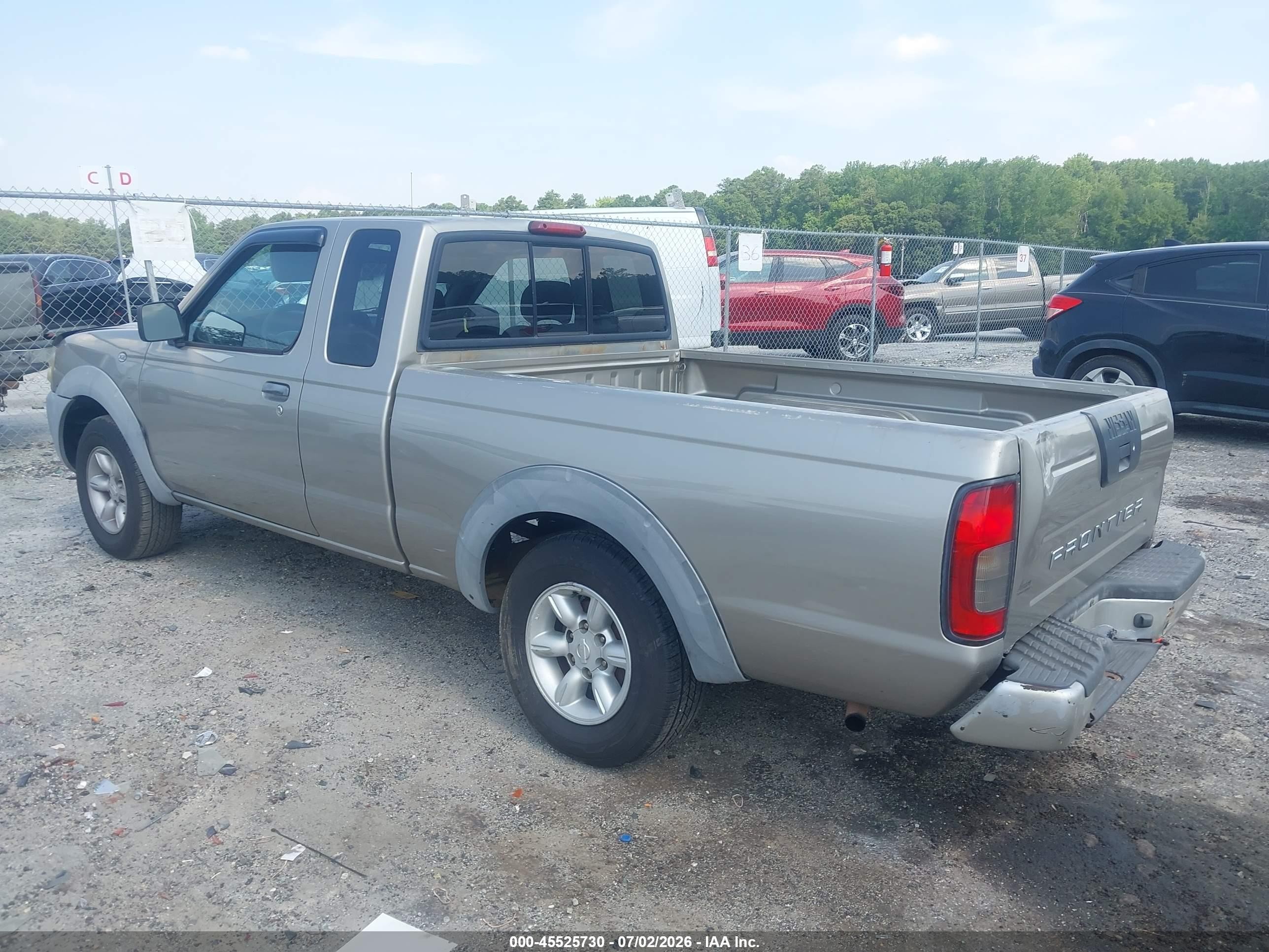 2001 Nissan Frontier Xe Gray vin: 1N6DD26S41C393623