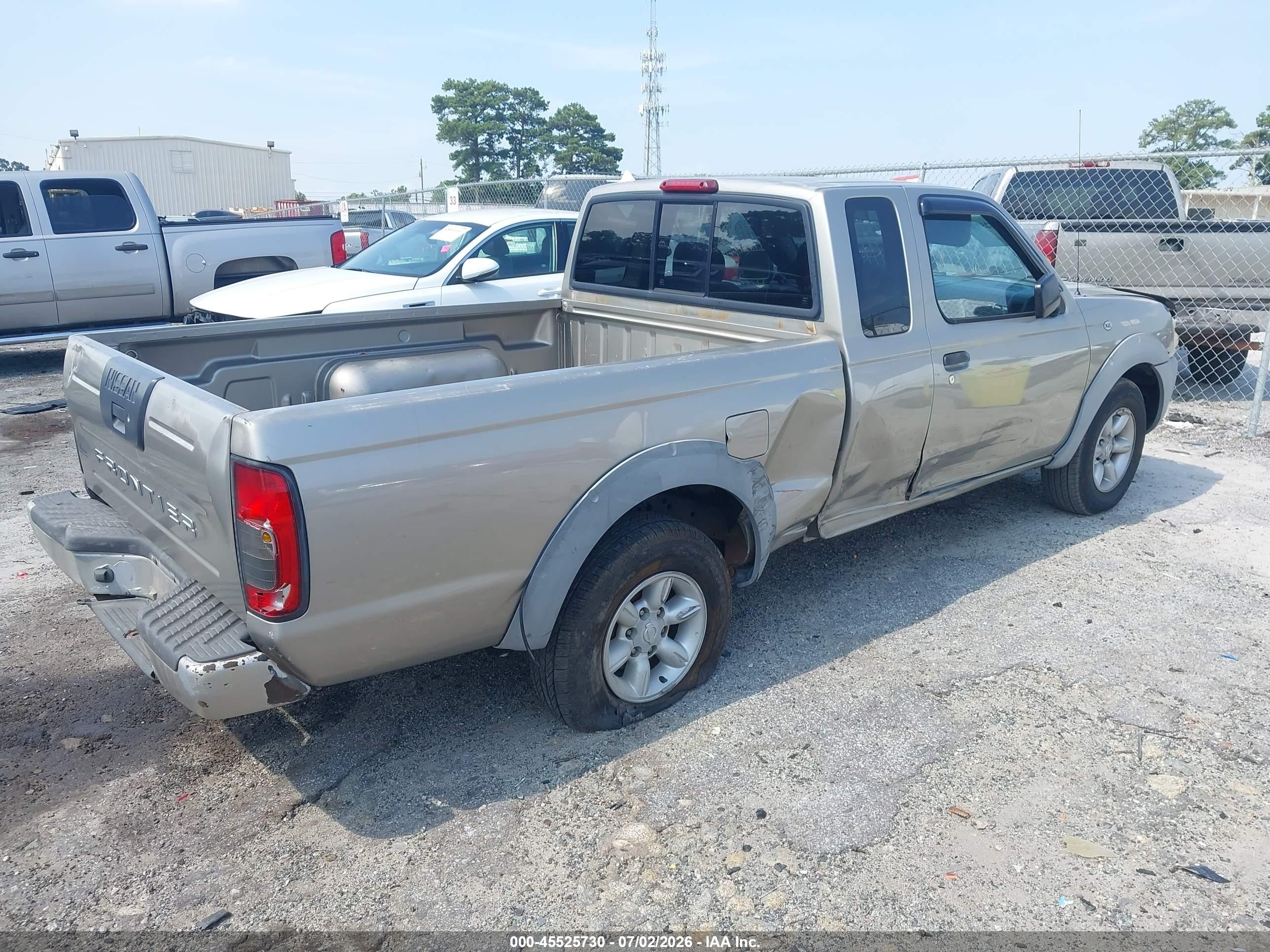 2001 Nissan Frontier Xe Gray vin: 1N6DD26S41C393623