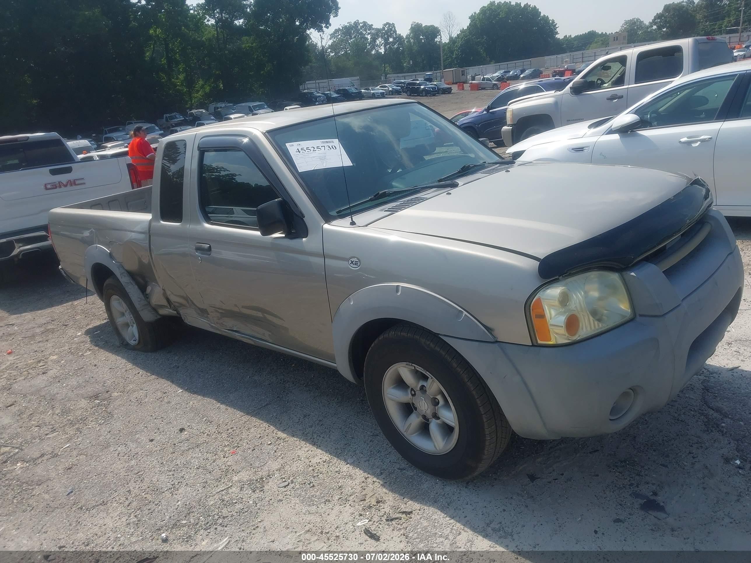 2001 Nissan Frontier Xe Gray vin: 1N6DD26S41C393623