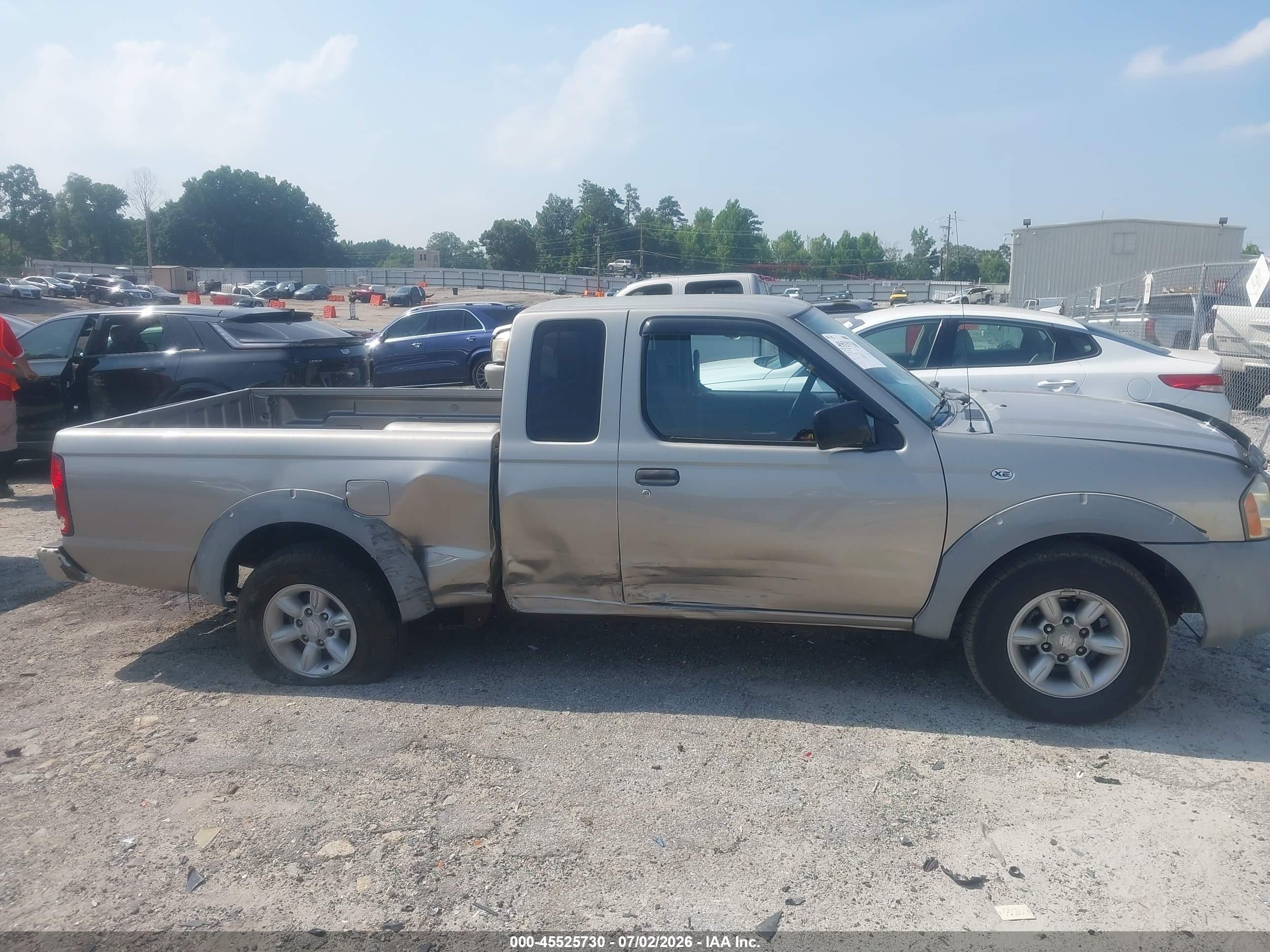 2001 Nissan Frontier Xe Gray vin: 1N6DD26S41C393623