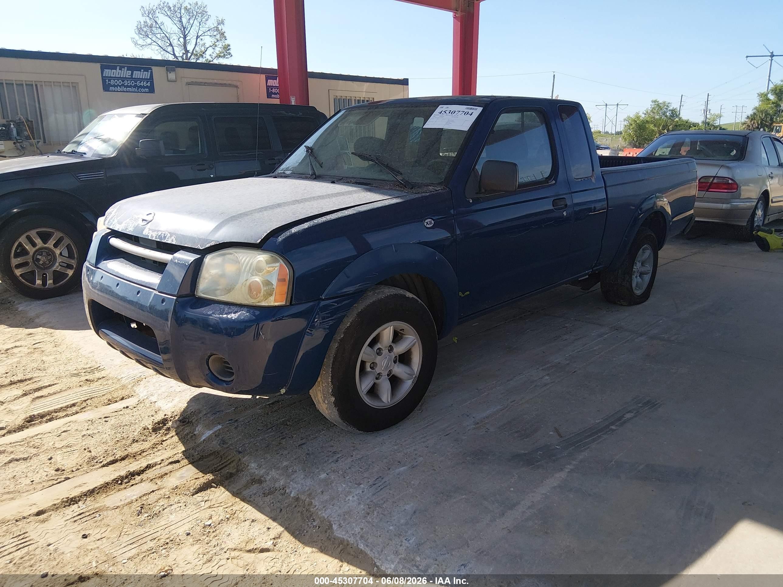 2002 Nissan Frontier Xe Blue vin: 1N6DD26S42C364902