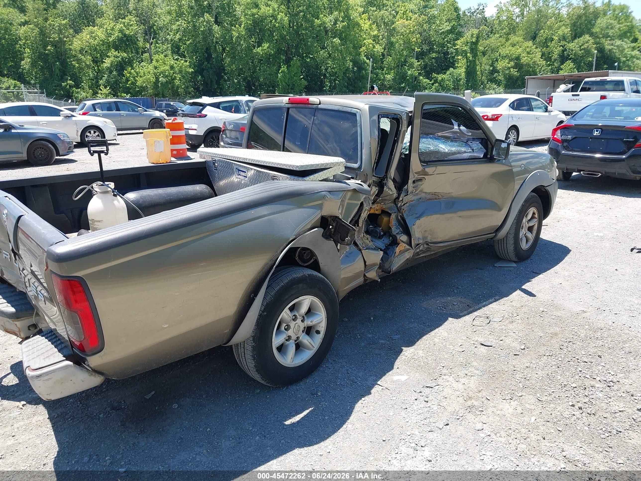 2002 Nissan Frontier Standard/xe Бежевый vin: 1N6DD26S42C3A0114
