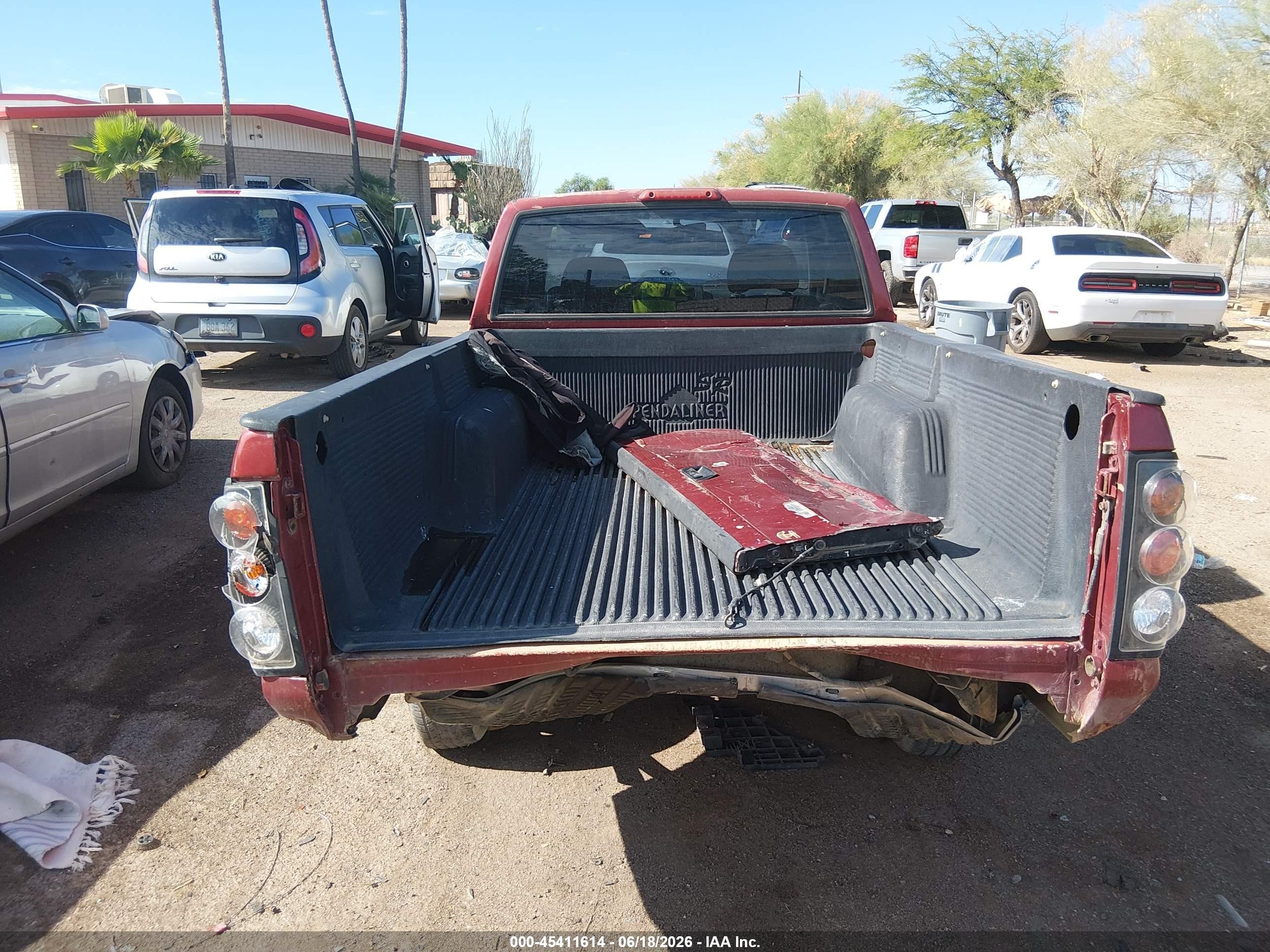 1998 Nissan Frontier Se/xe Red vin: 1N6DD26S4WC379938