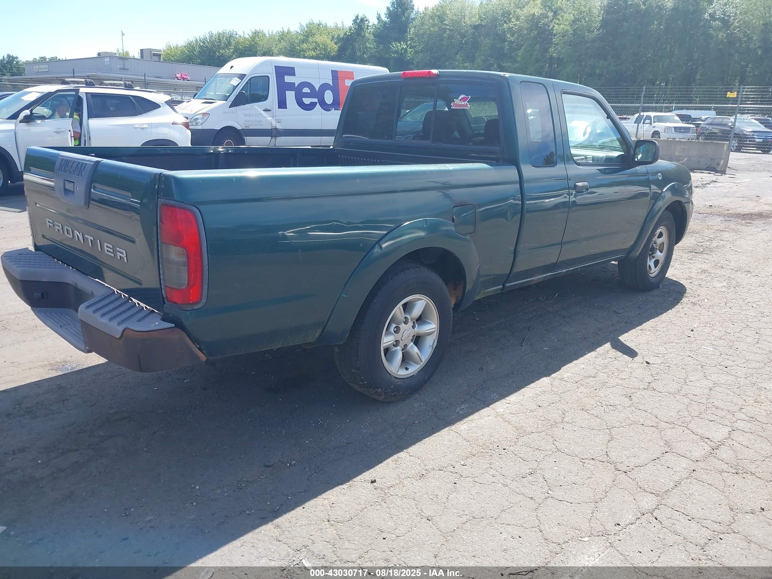 2001 Nissan Frontier Xe Green vin: 1N6DD26S51C384204