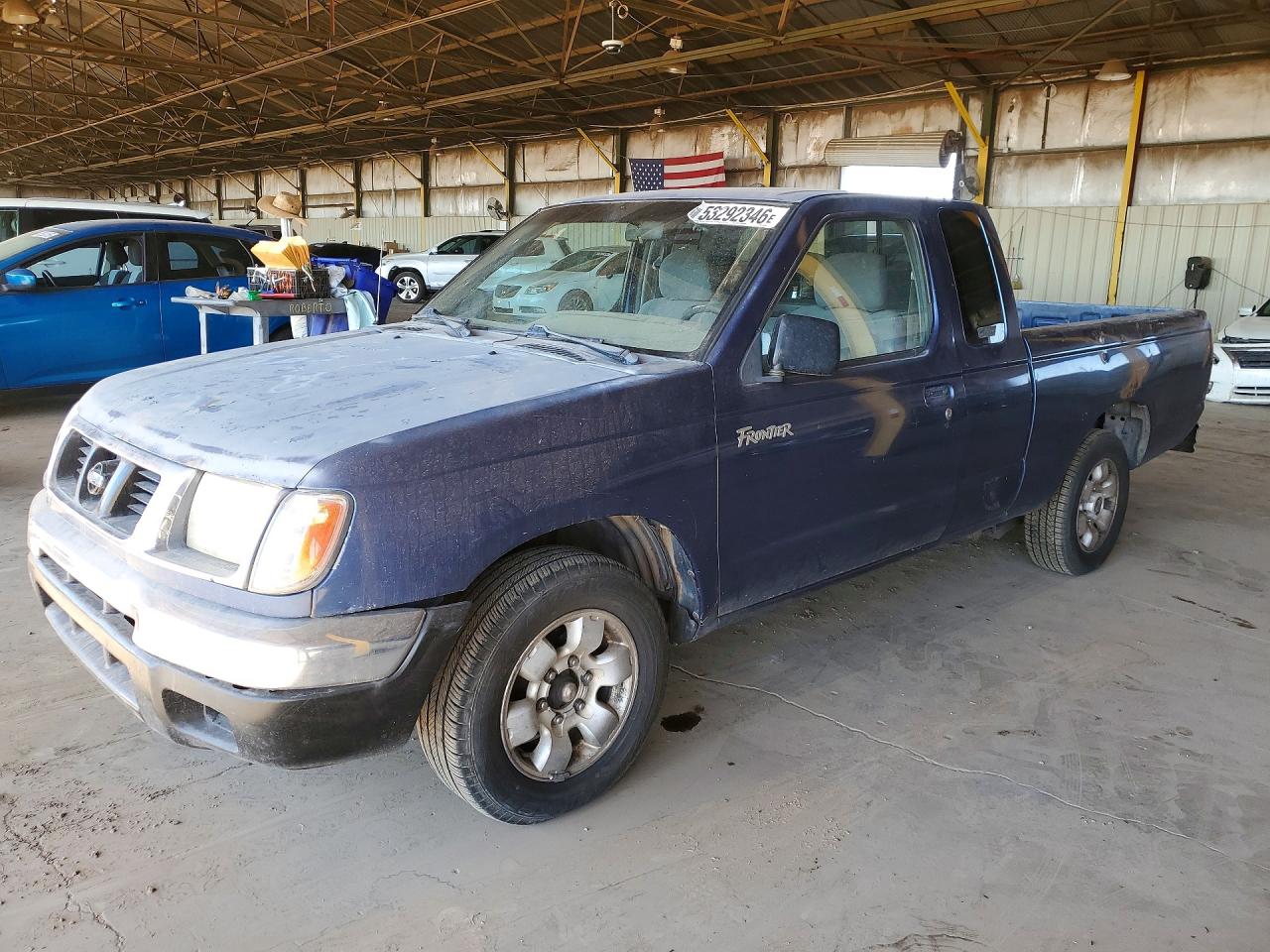 2000 Nissan Frontier King Cab Xe Blue vin: 1N6DD26S5YC401500
