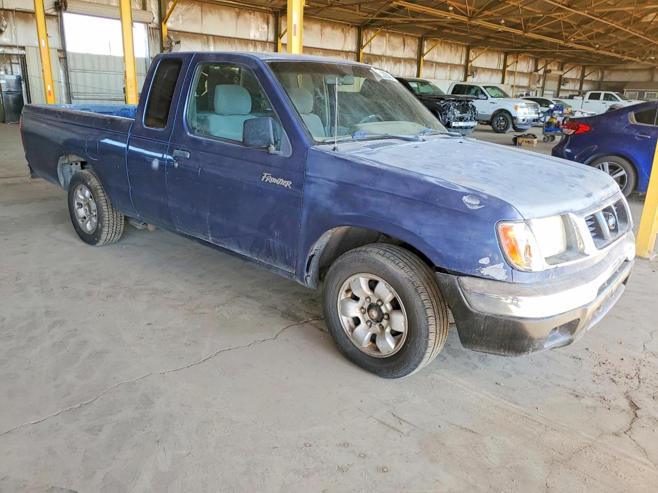 2000 Nissan Frontier King Cab Xe Blue vin: 1N6DD26S5YC401500
