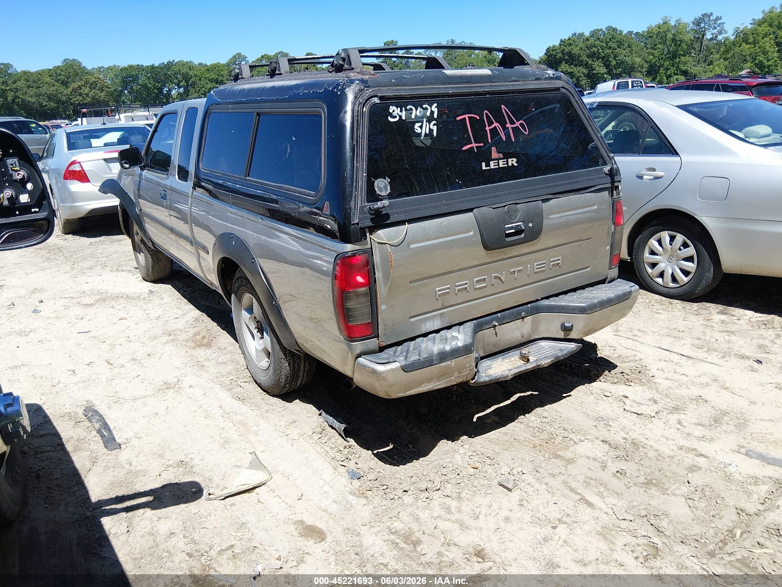 2002 Nissan Frontier Xe Gray vin: 1N6DD26S62C347079